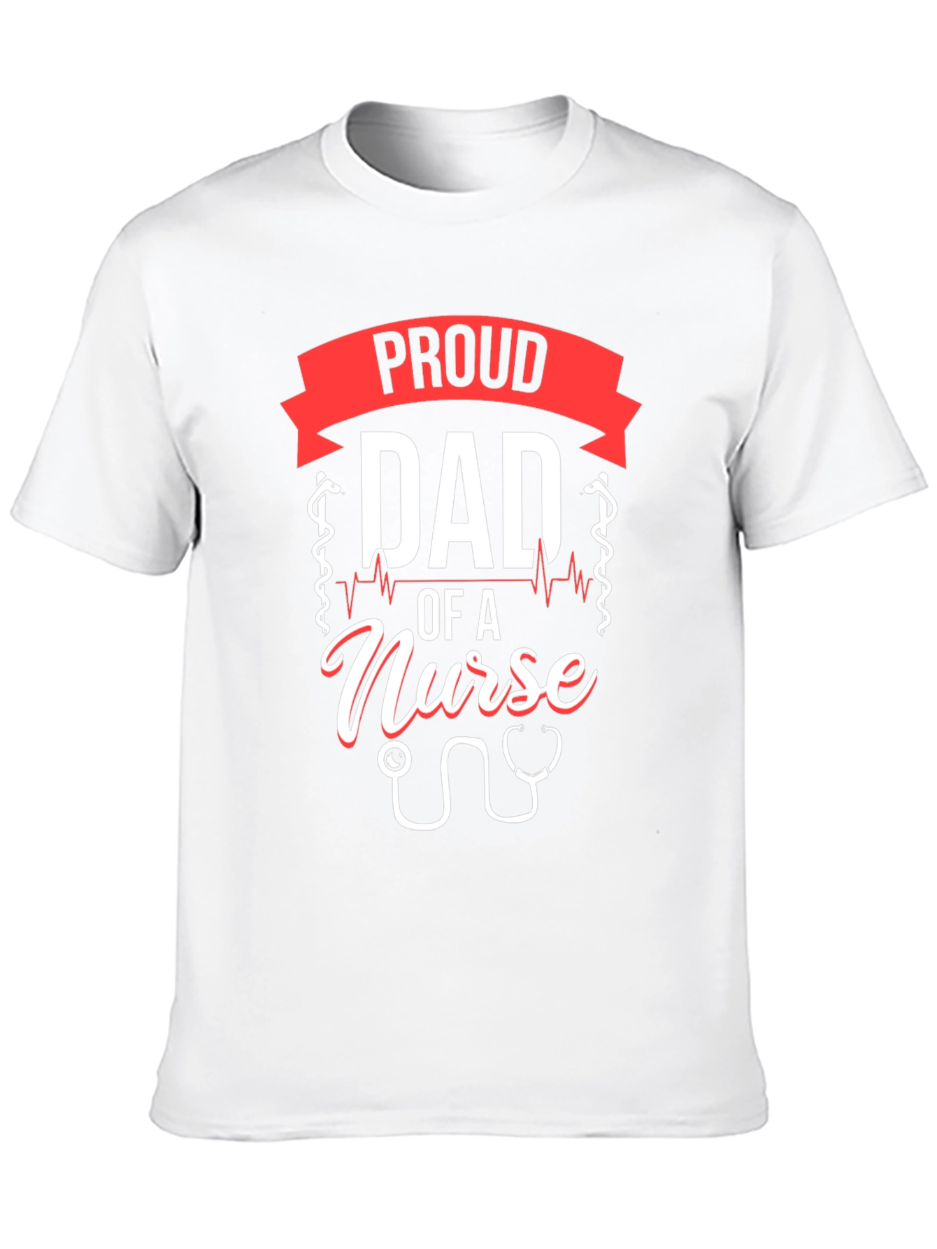 Proud Dad of a Nurse T-Shirt - Black