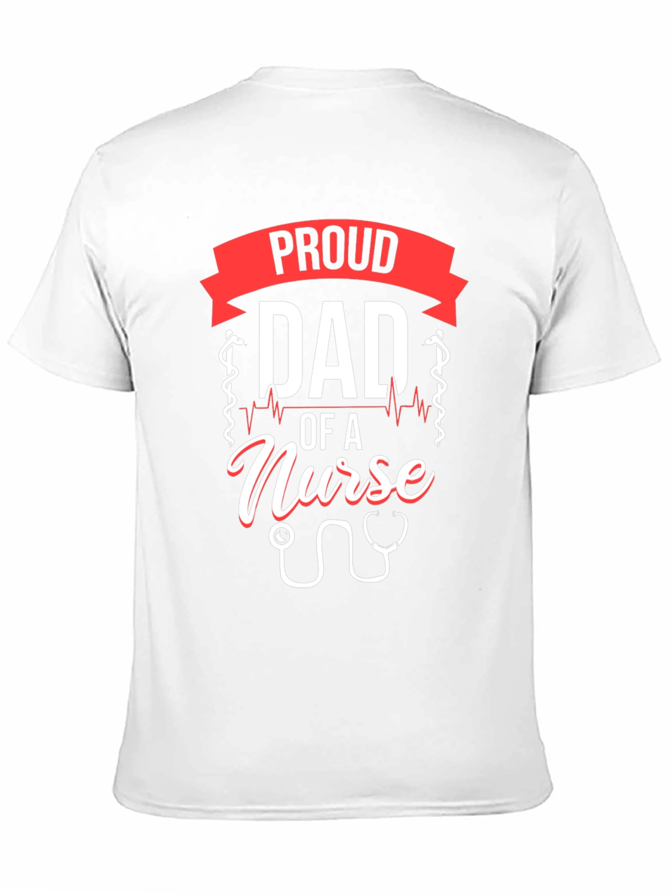Proud Dad of a Nurse T-Shirt - Black