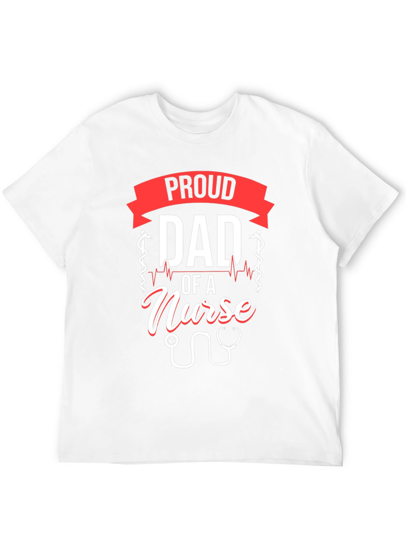 Proud Dad of a Nurse T-Shirt - Black