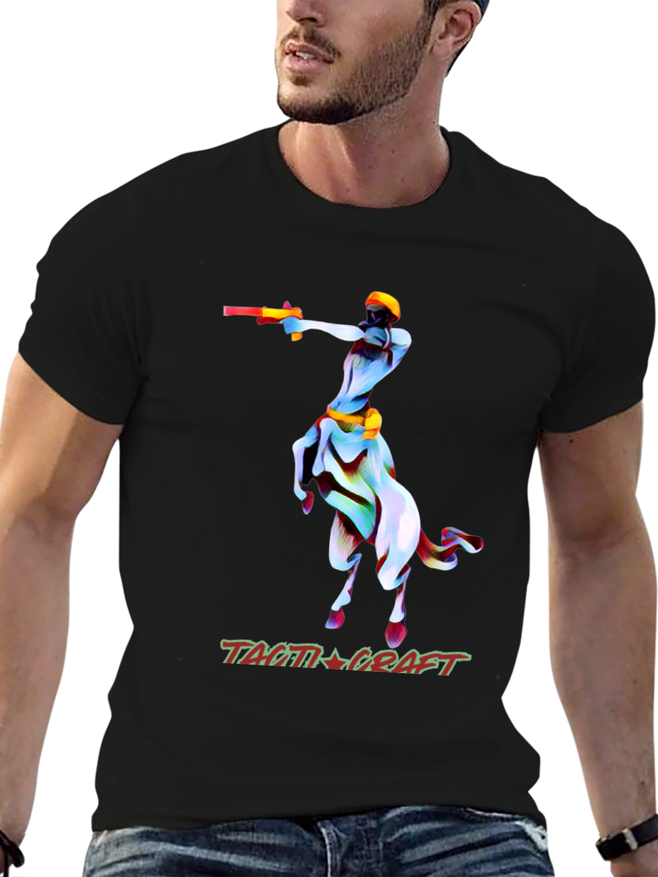 Tactical Centaur Graphic T-Shirt - Unique Design