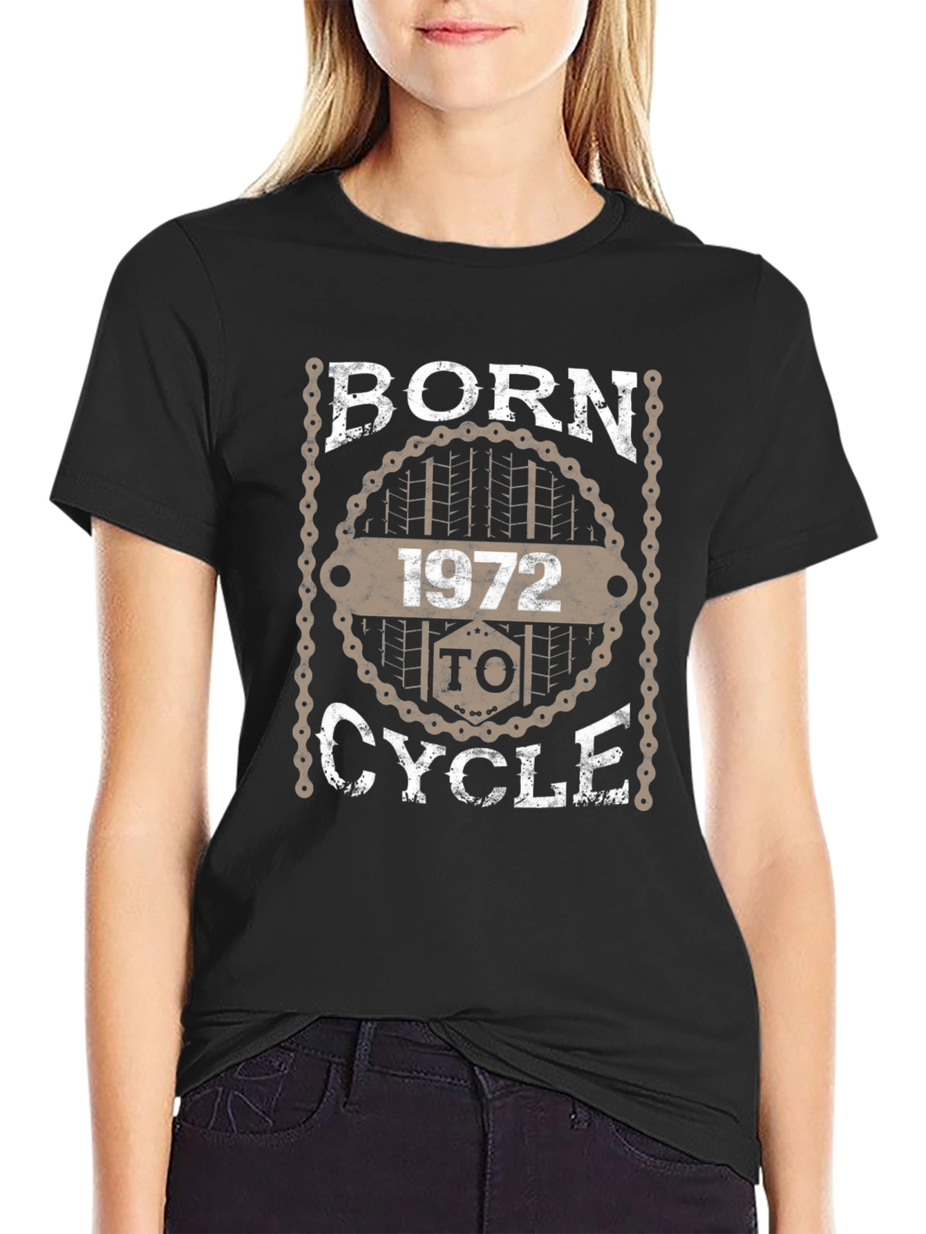 Born 1972 To Cycle - Graphic T-Shirt
