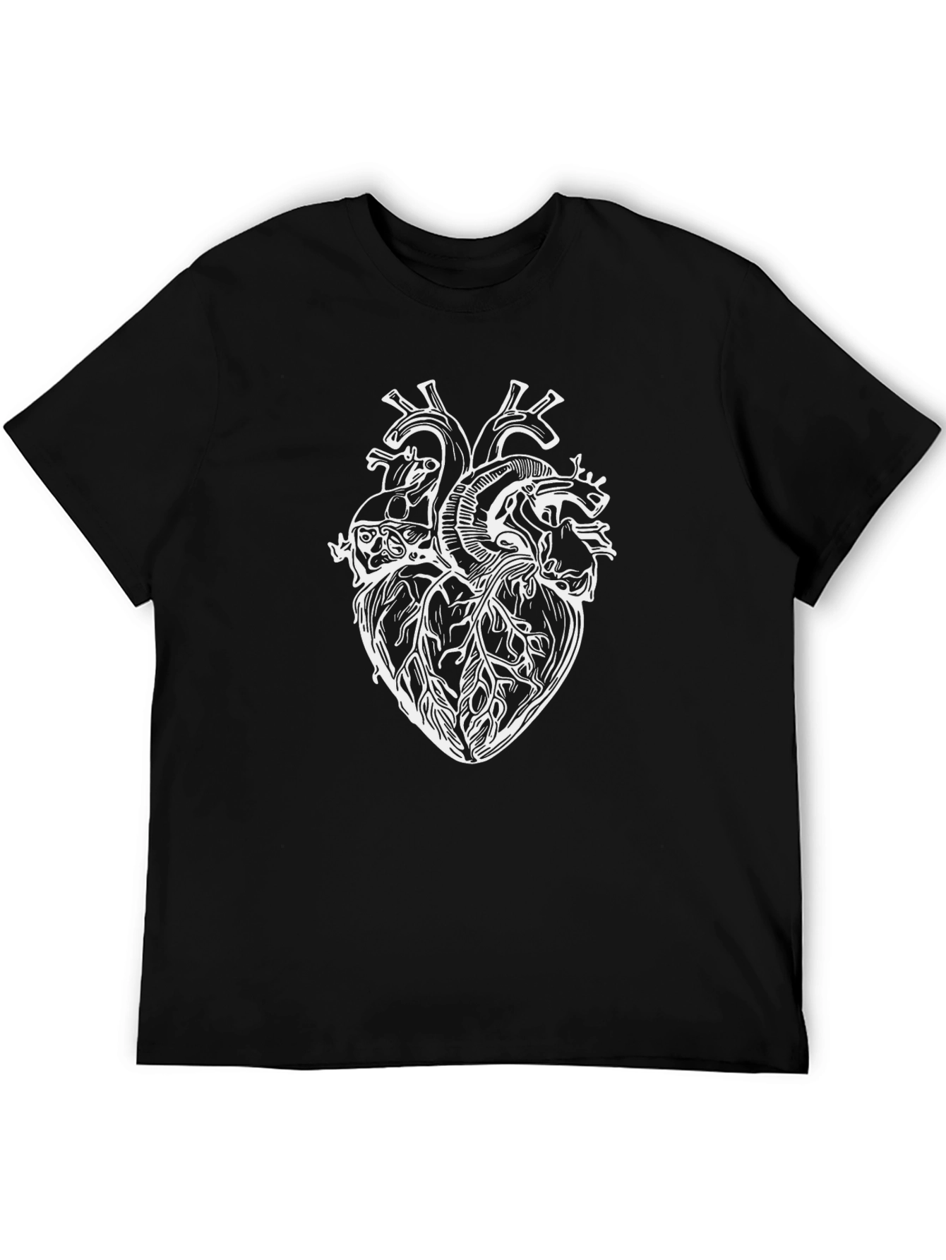 Anatomical Heart Graphic Black T-Shirt