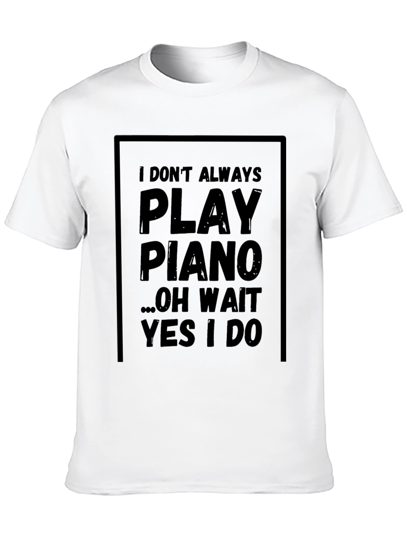 Piano Player Graphic Tee - Musician Humor T-Shirt