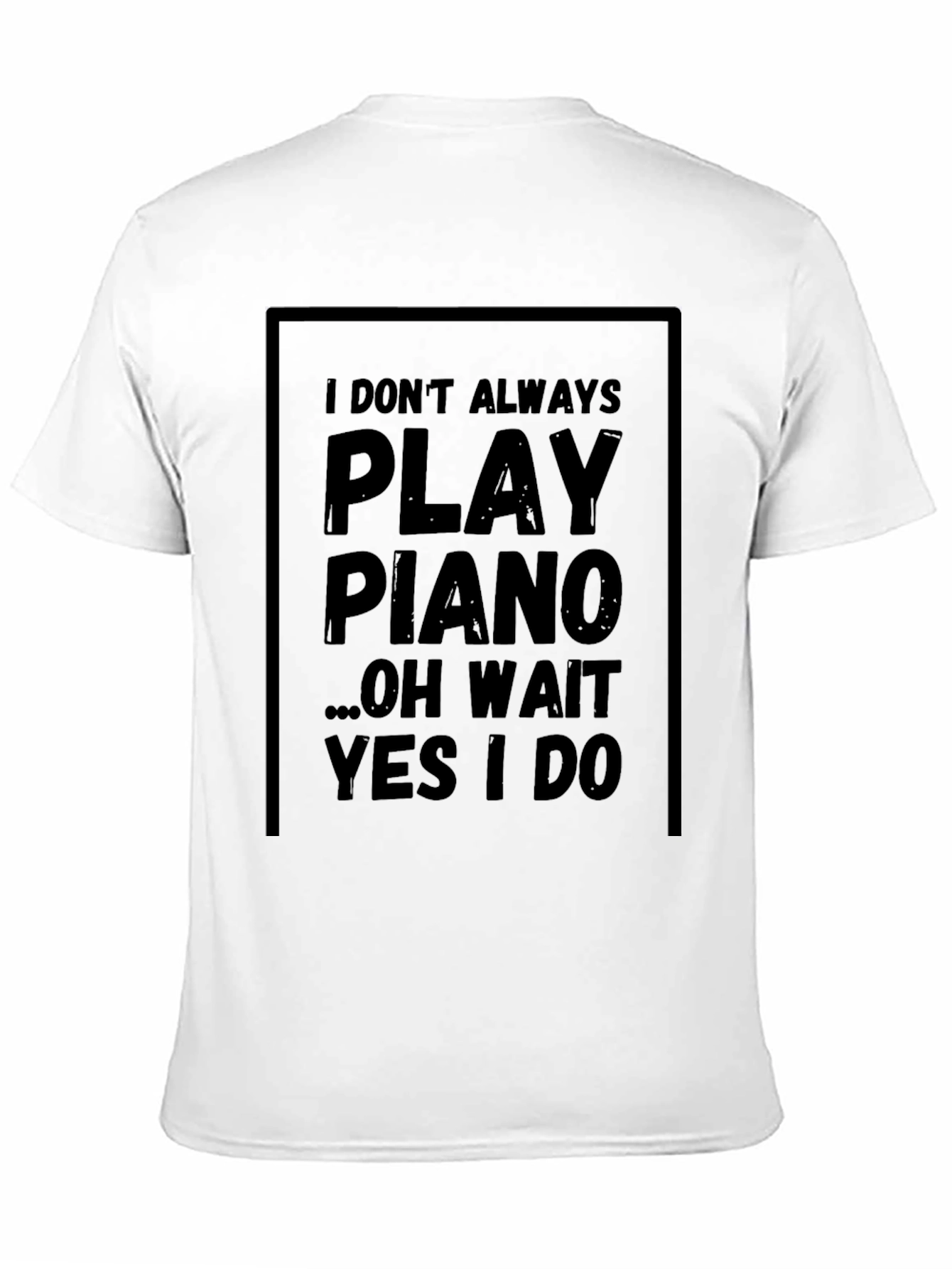 Piano Player Graphic Tee - Musician Humor T-Shirt