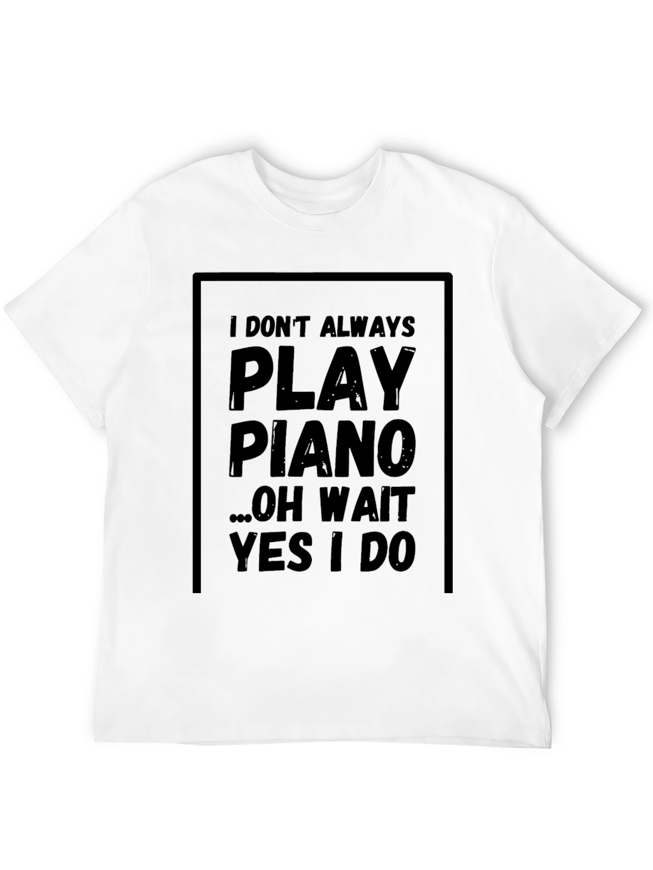 Piano Player Graphic Tee - Musician Humor T-Shirt