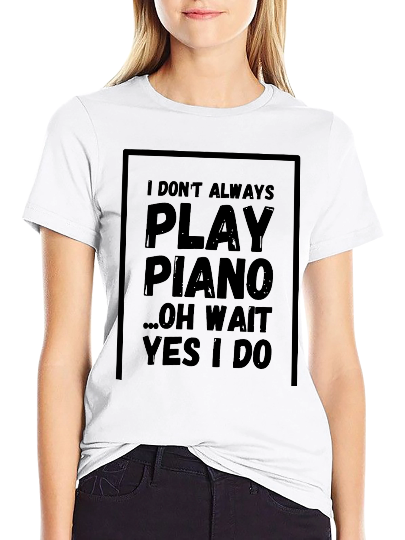 Piano Player Graphic Tee - Musician Humor T-Shirt