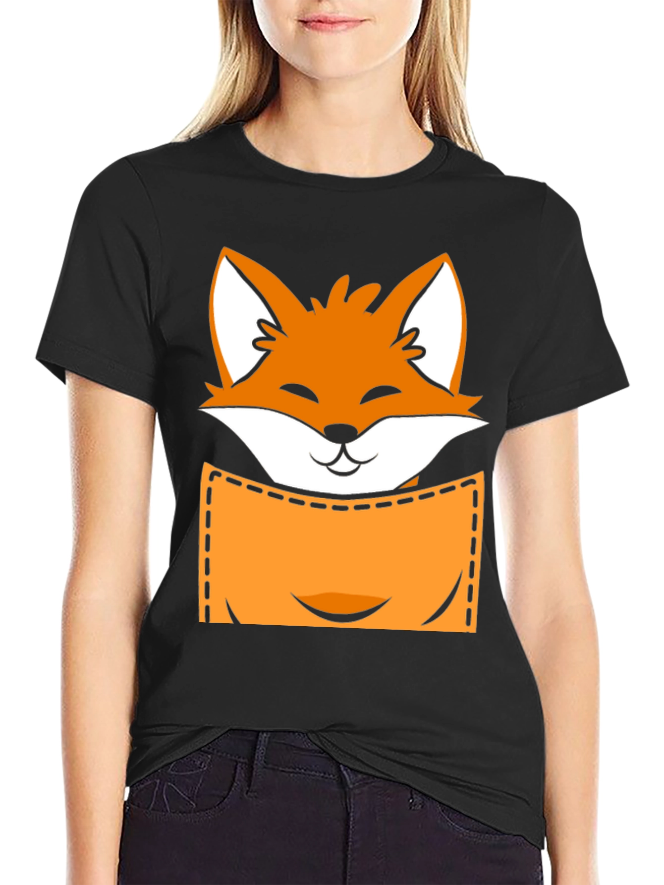 Fox Pocket T-Shirt - Novelty Graphic Tee