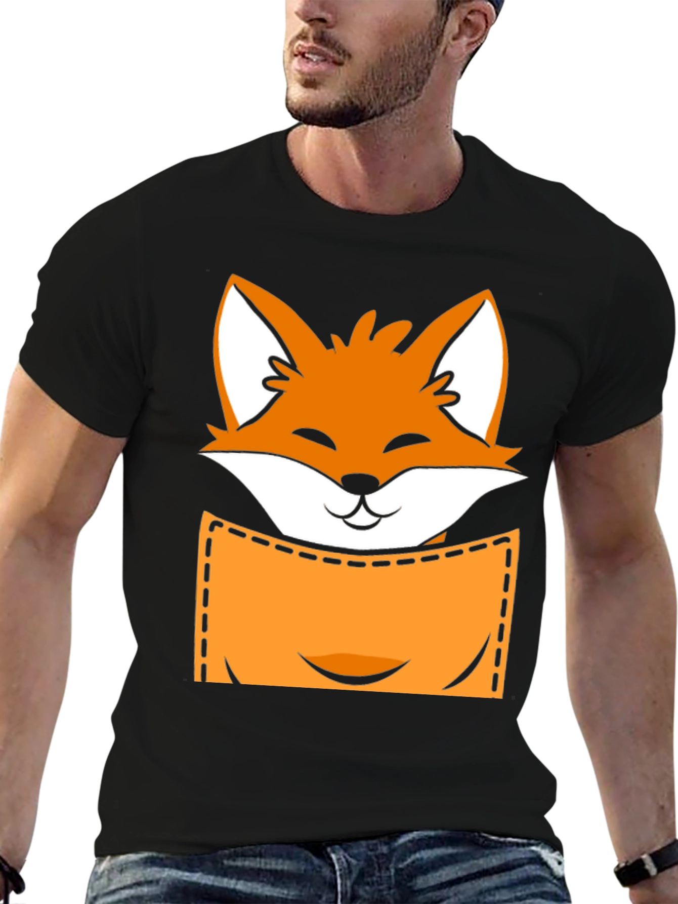 Fox Pocket T-Shirt - Novelty Graphic Tee