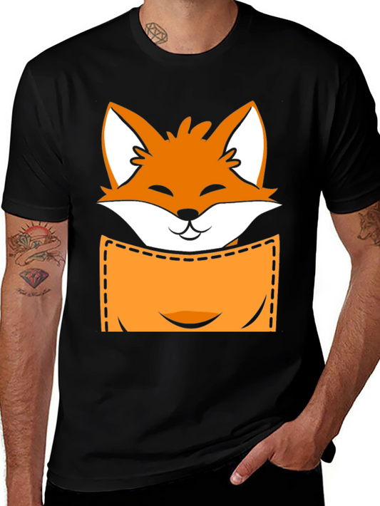 Fox Pocket T-Shirt - Novelty Graphic Tee