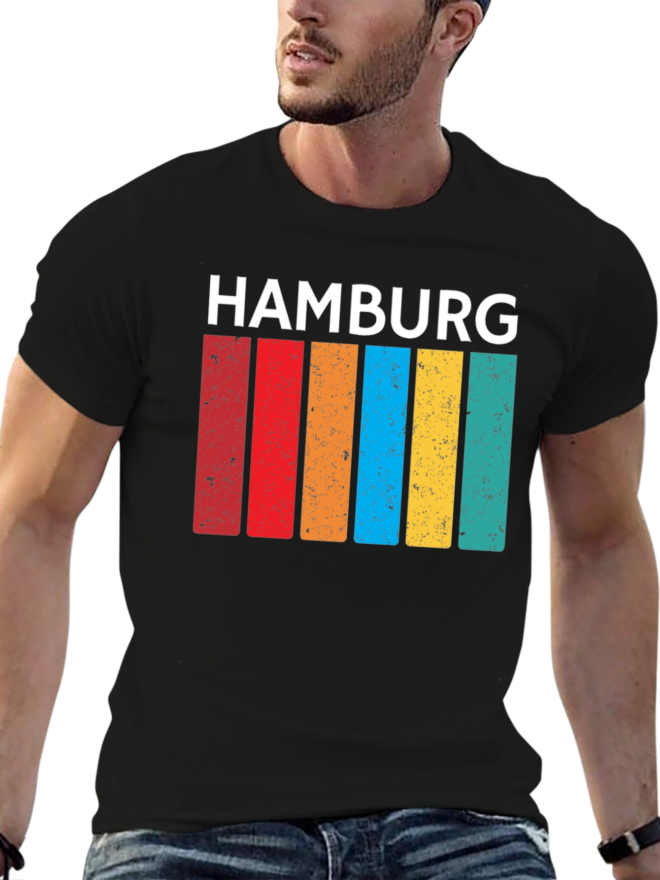 Hamburg Retro Stripes T-Shirt
