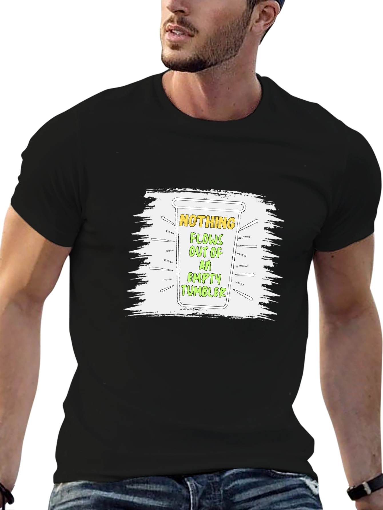 Nothing Flows Empty Tumbler Graphic T-Shirt