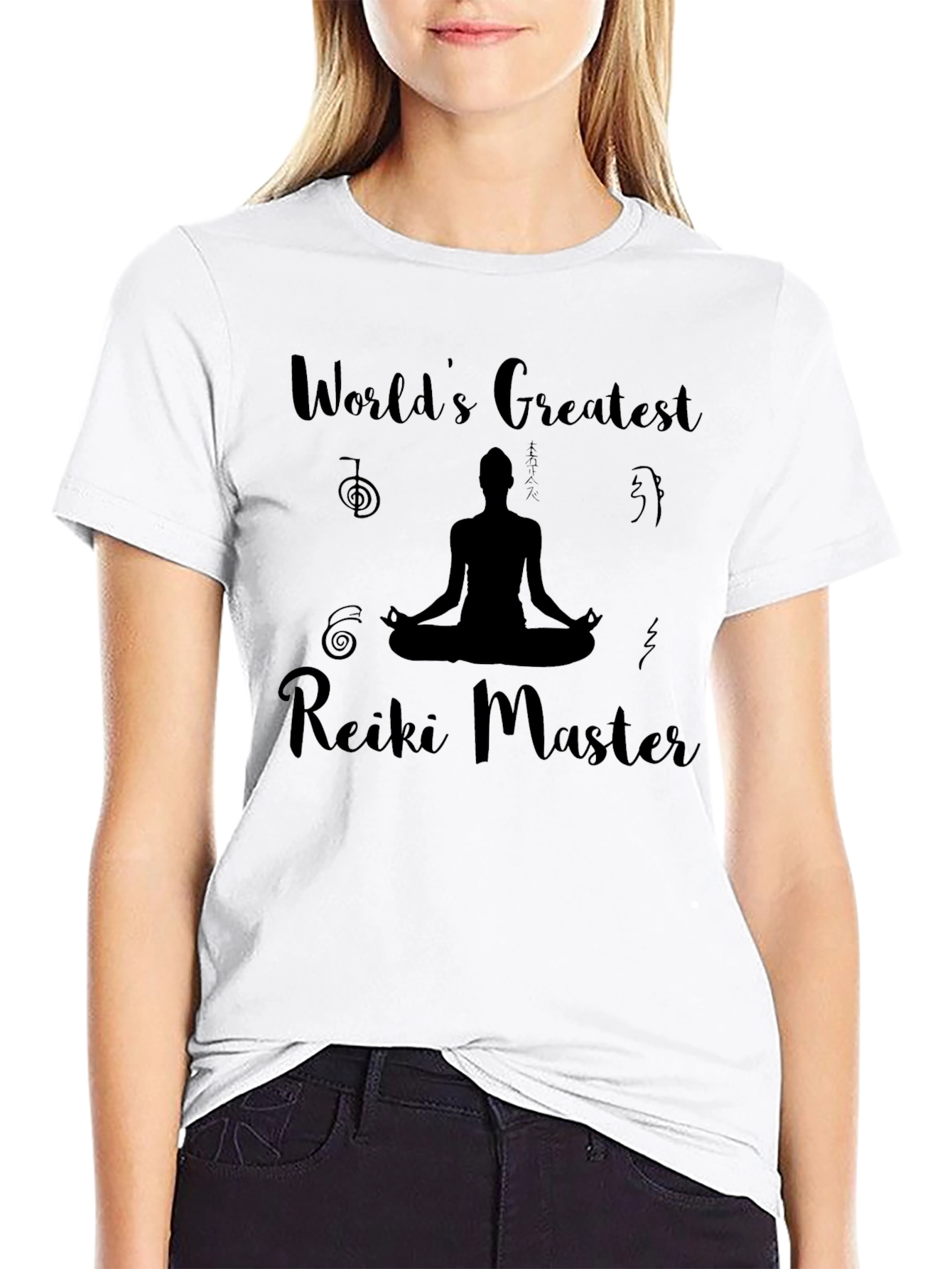 Worlds Greatest Reiki Master Black T-Shirt