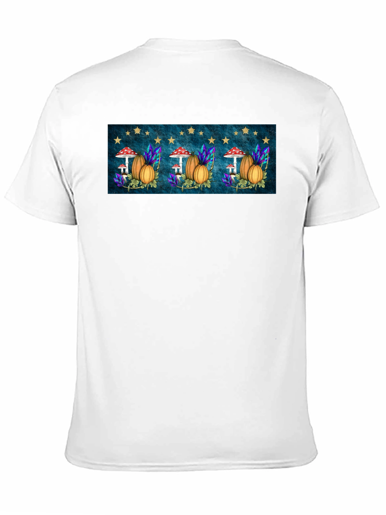 Autumnal Harvest T-Shirt -  Mushrooms & Pumpkins