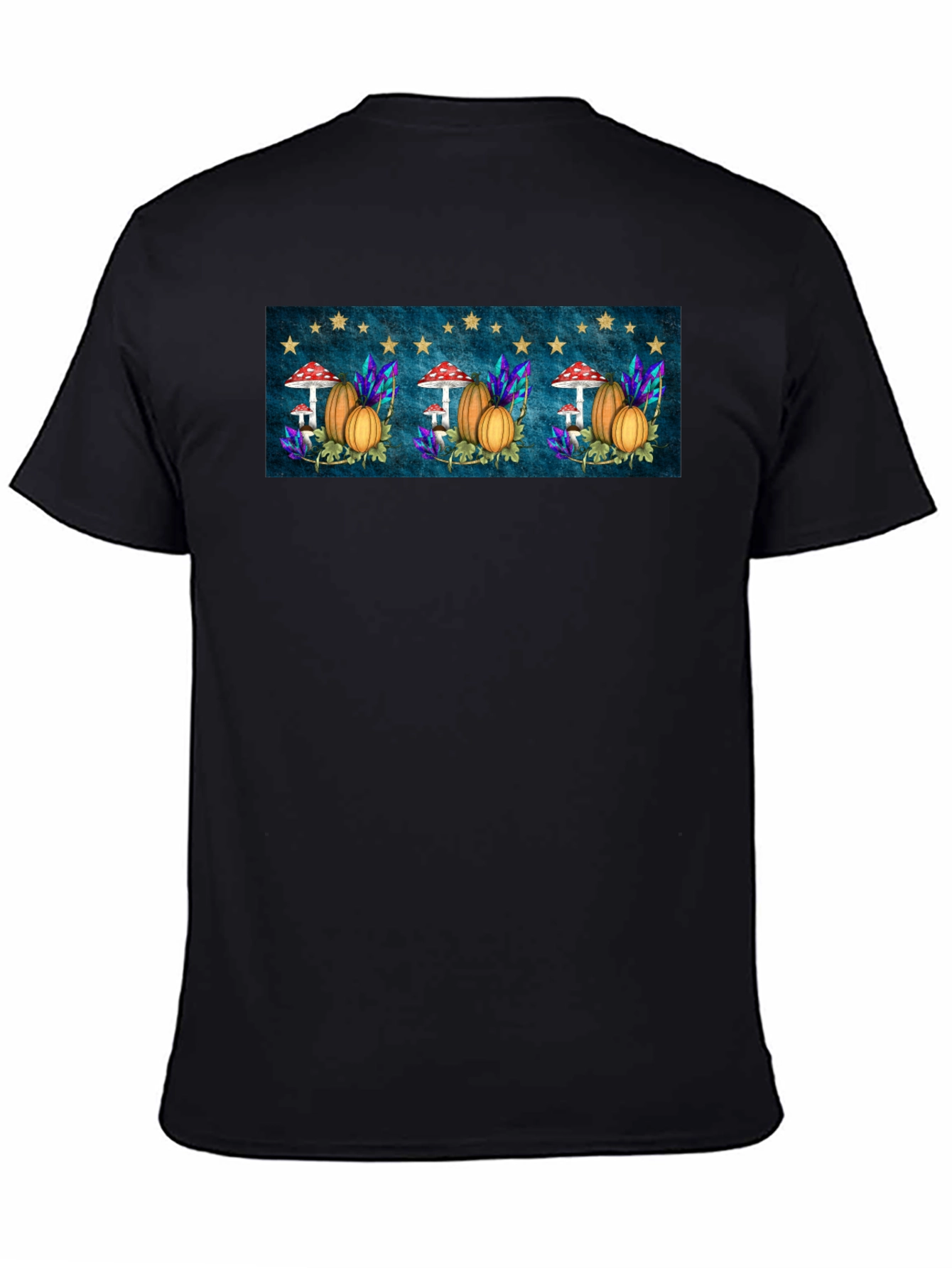 Autumnal Harvest T-Shirt -  Mushrooms & Pumpkins