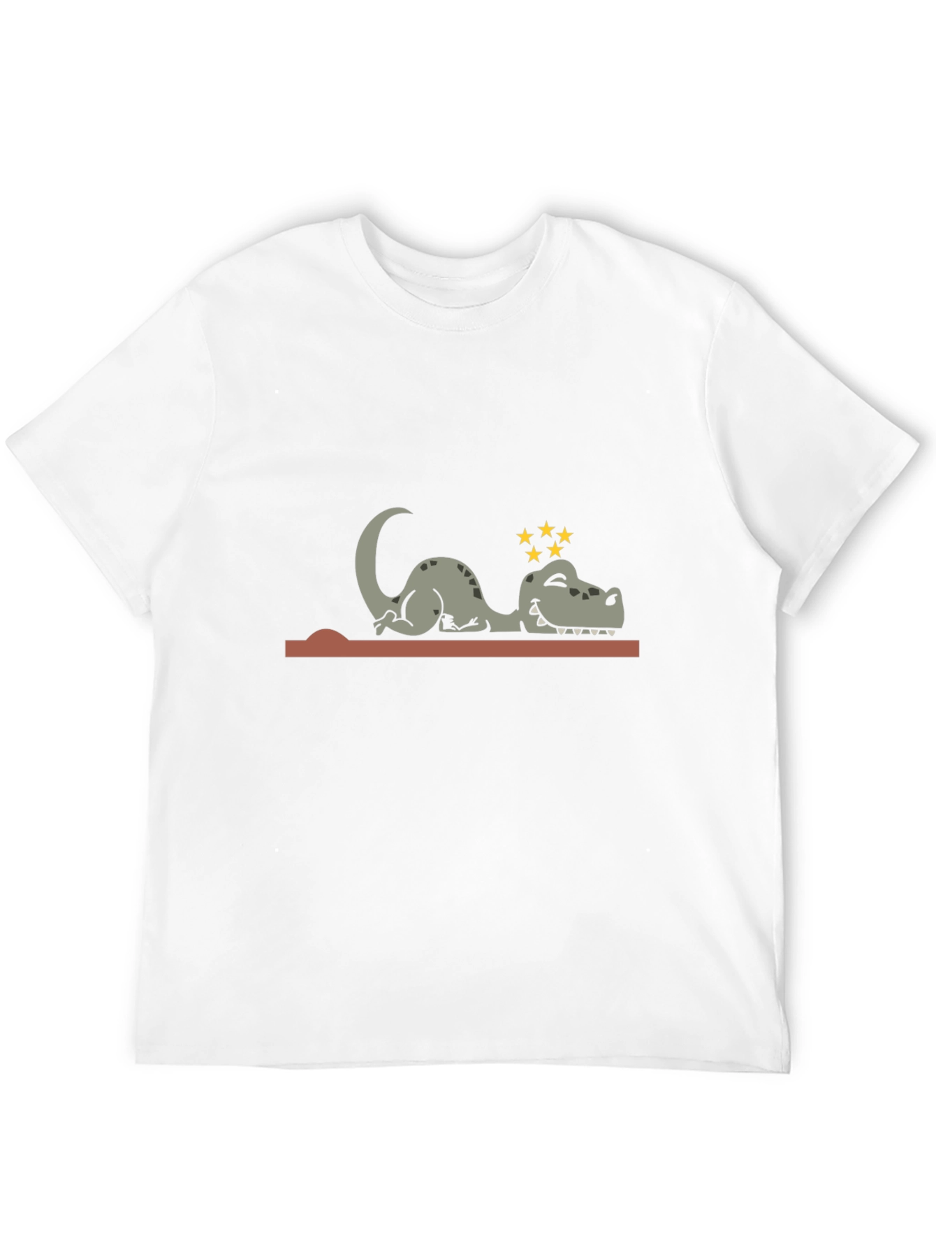 Knocked Out Dino Tee - Hilarious Cartoon T-Shirt