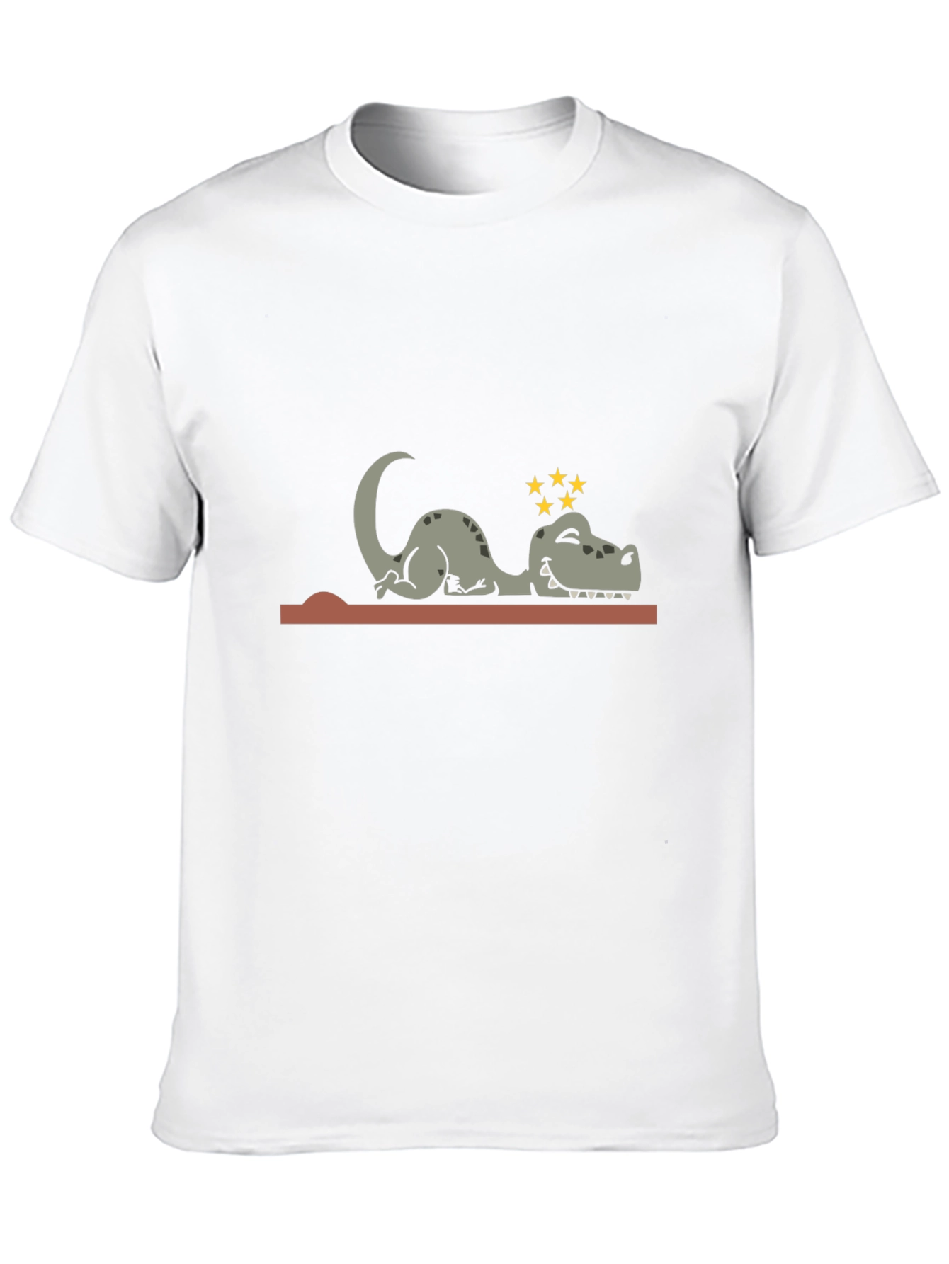 Knocked Out Dino Tee - Hilarious Cartoon T-Shirt