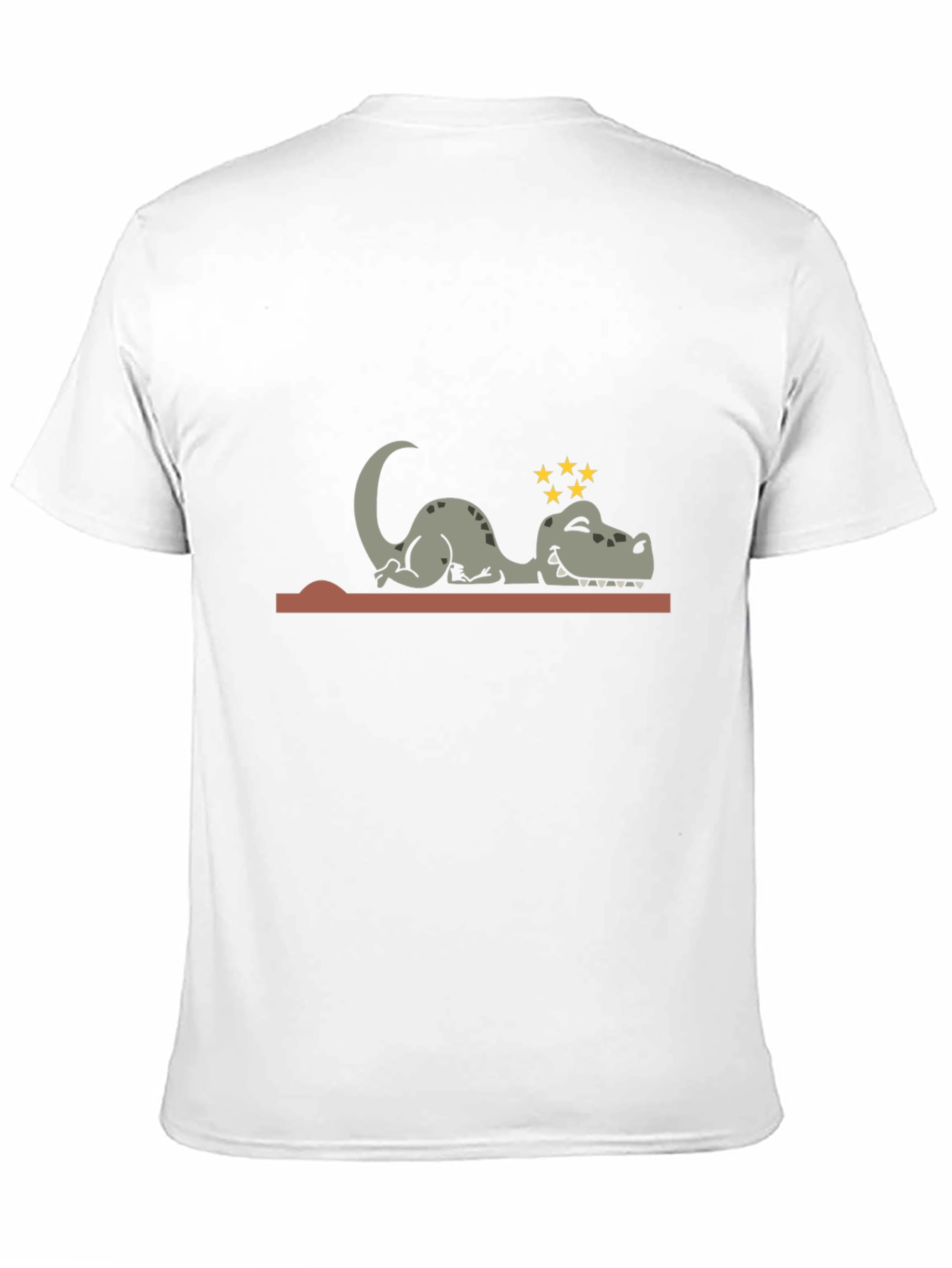 Knocked Out Dino Tee - Hilarious Cartoon T-Shirt