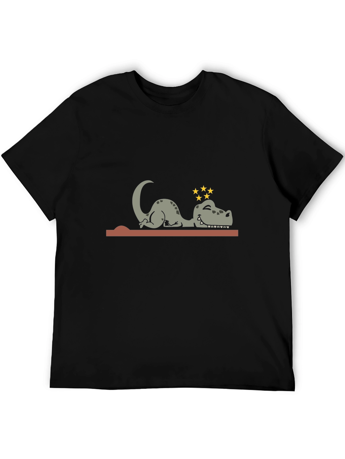 Knocked Out Dino Tee - Hilarious Cartoon T-Shirt