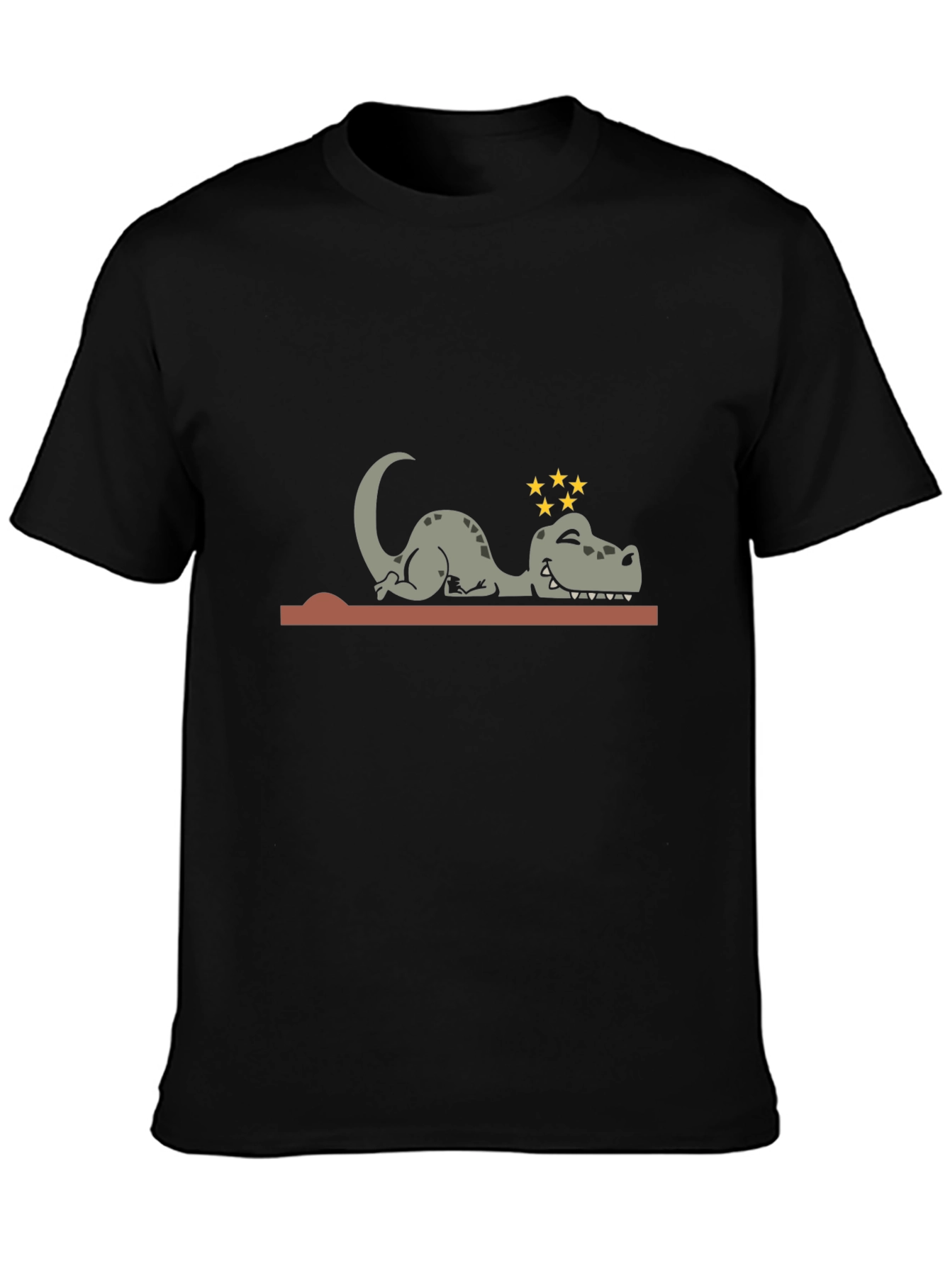 Knocked Out Dino Tee - Hilarious Cartoon T-Shirt