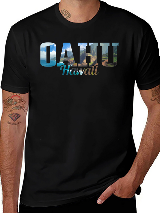 Oahu Hawaii Graphic Tee - Island Adventure Shirt