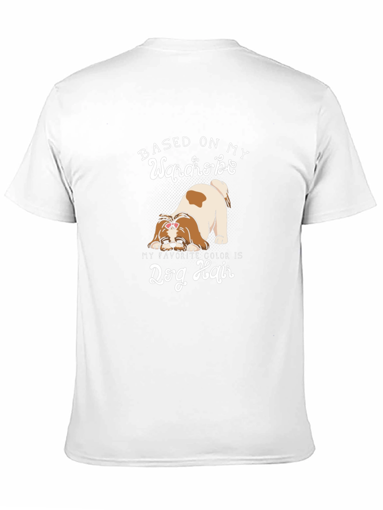 Dog Hair Wardrobe Black T-Shirt