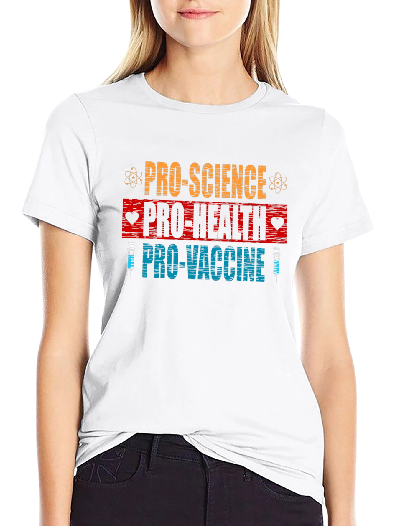 Pro Science Pro Health Pro Vaccine Graphic Tee