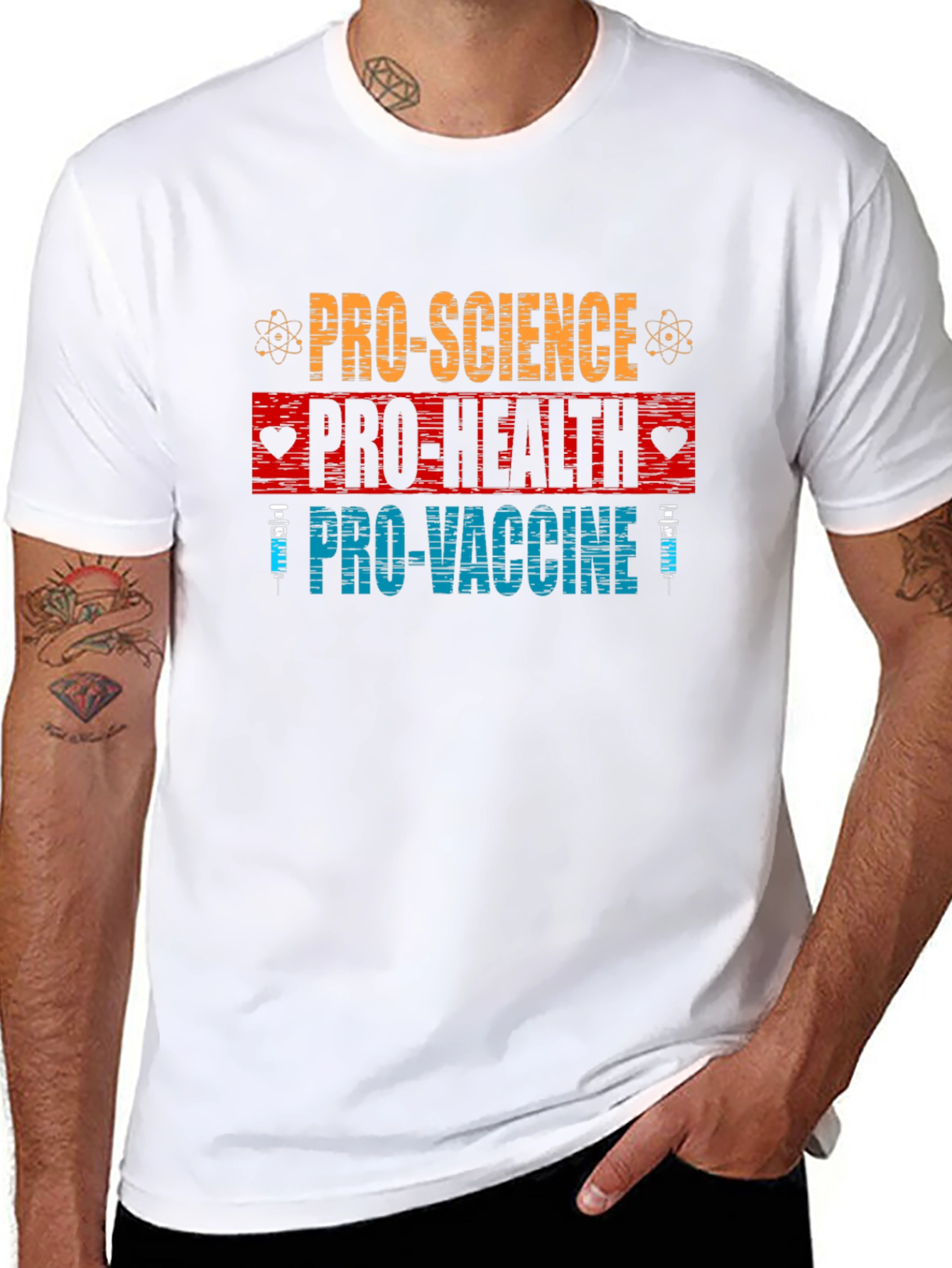 Pro Science Pro Health Pro Vaccine Graphic Tee