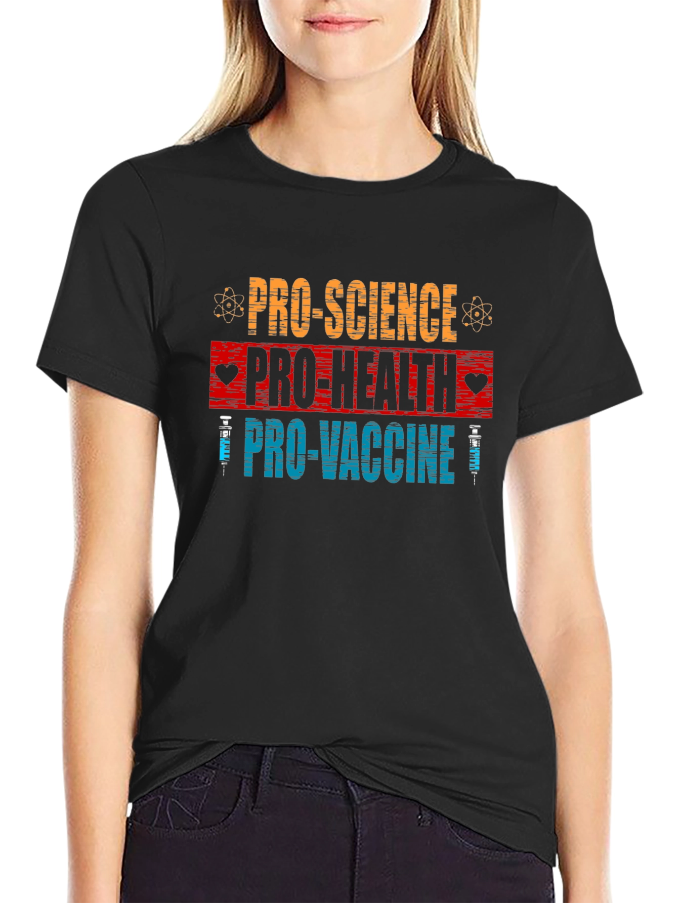 Pro Science Pro Health Pro Vaccine Graphic Tee