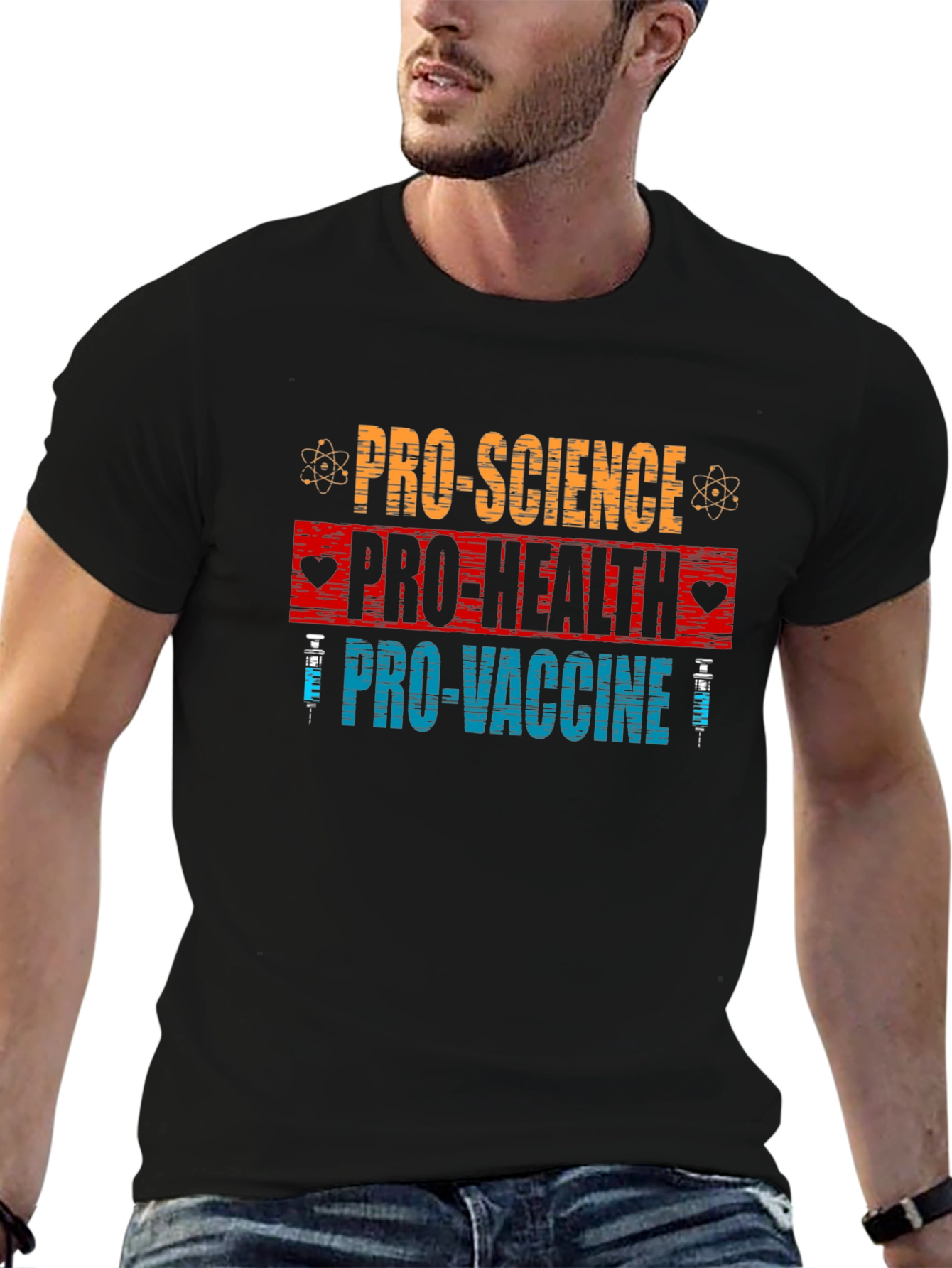 Pro Science Pro Health Pro Vaccine Graphic Tee