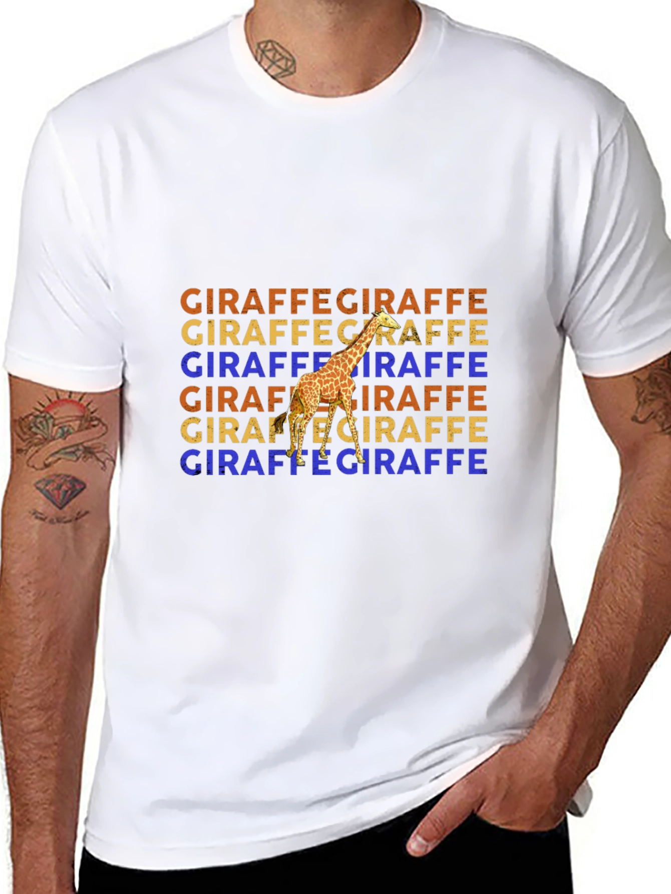Giraffe Graphic Tee - Unique Animal Lover Design