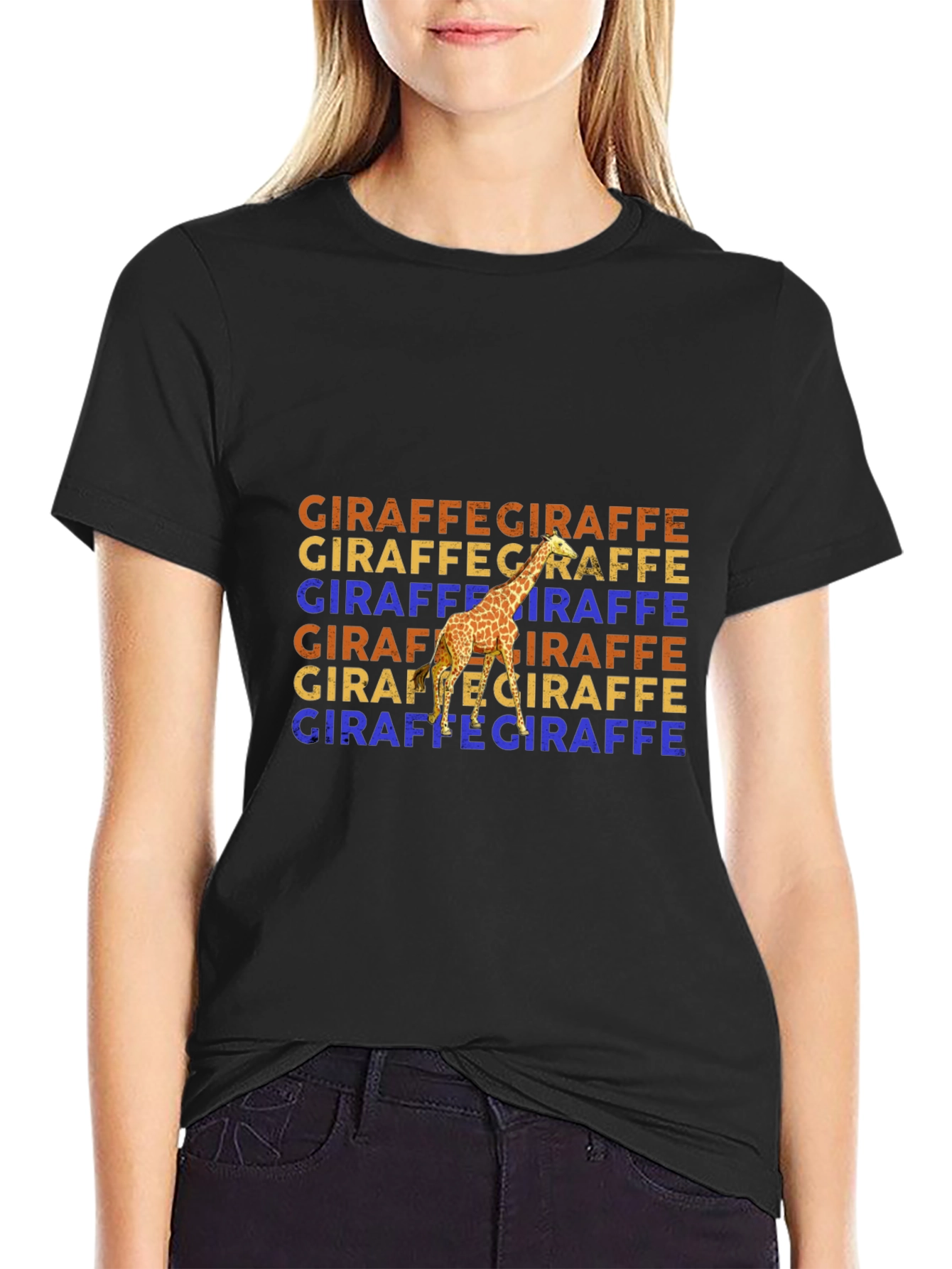Giraffe Graphic Tee - Unique Animal Lover Design