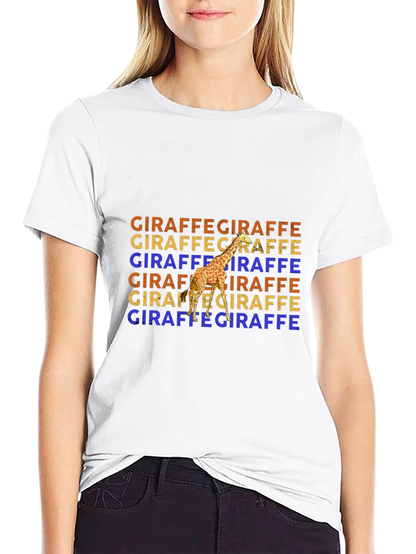 Giraffe Graphic Tee - Unique Animal Lover Design