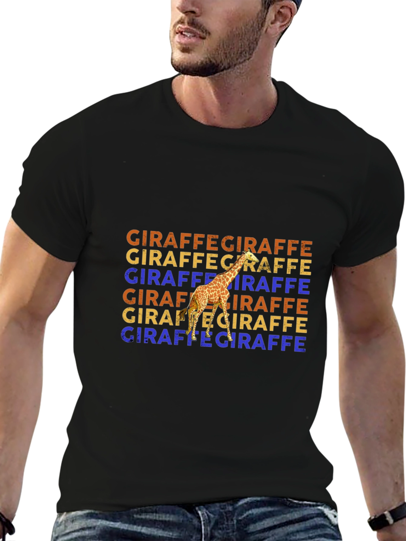 Giraffe Graphic Tee - Unique Animal Lover Design