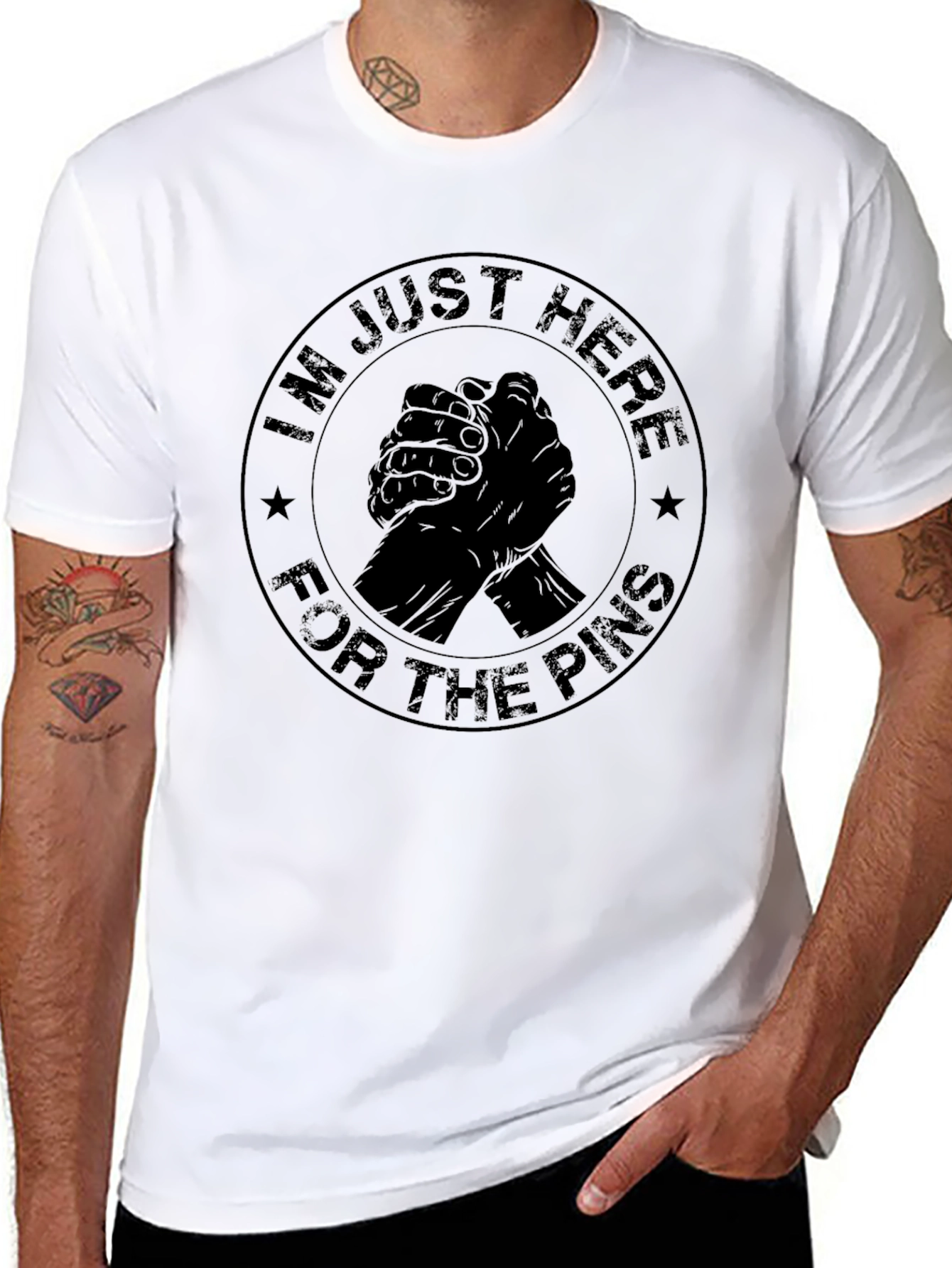 Im Just Here For The Pins Graphic T-Shirt