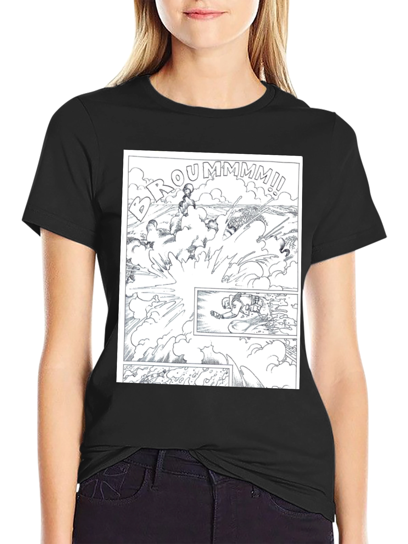Comic Explosion Graphic Tee - Black