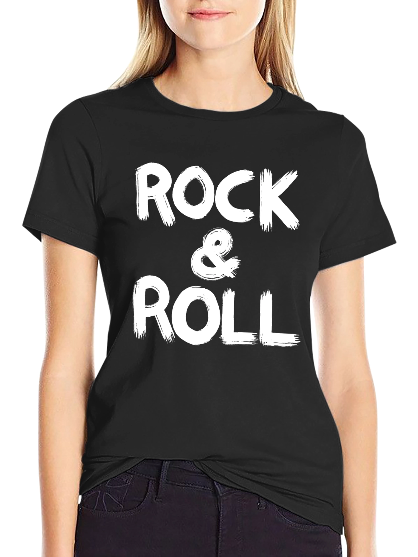 Rock & Roll Graphic Tee - Classic Black T-Shirt