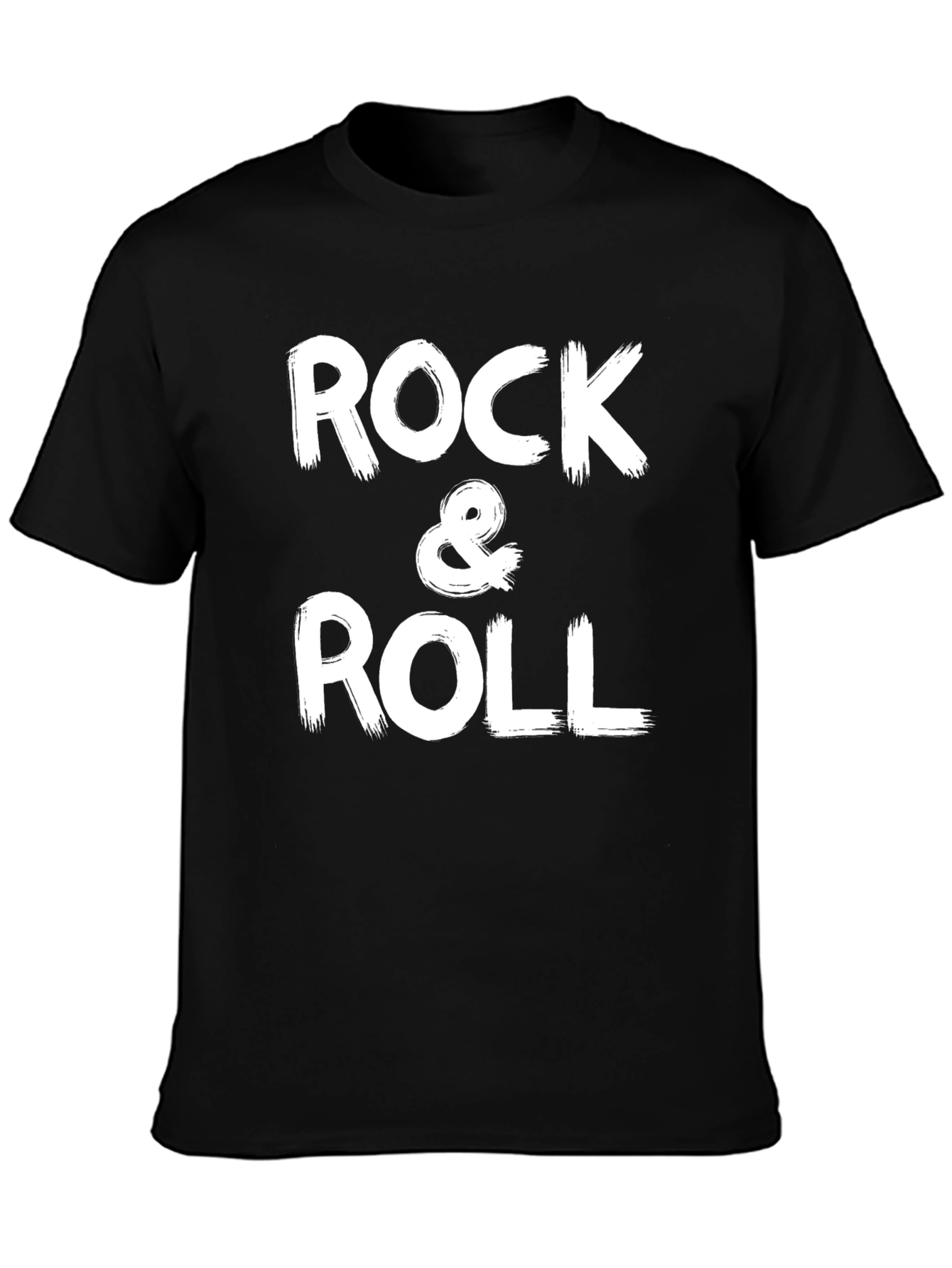 Rock & Roll Graphic Tee - Classic Black T-Shirt