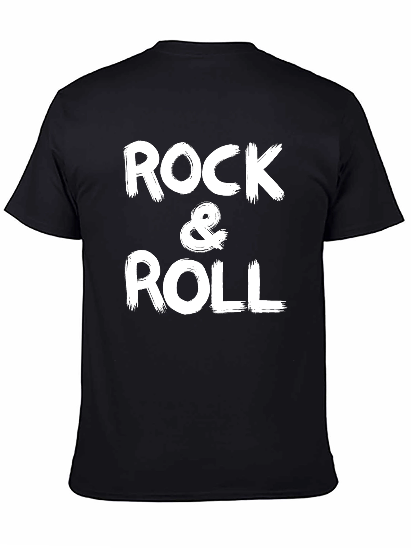 Rock & Roll Graphic Tee - Classic Black T-Shirt