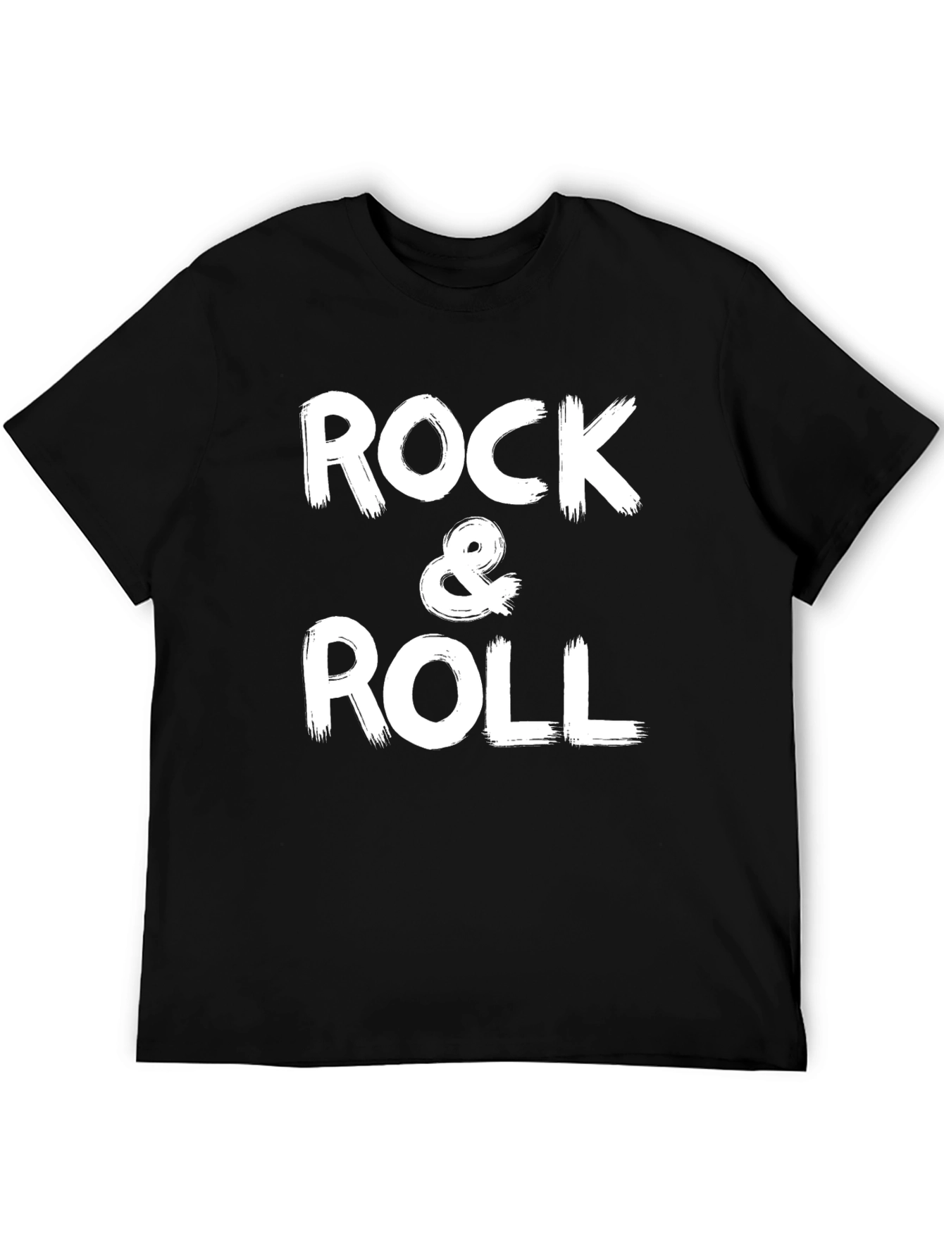 Rock & Roll Graphic Tee - Classic Black T-Shirt