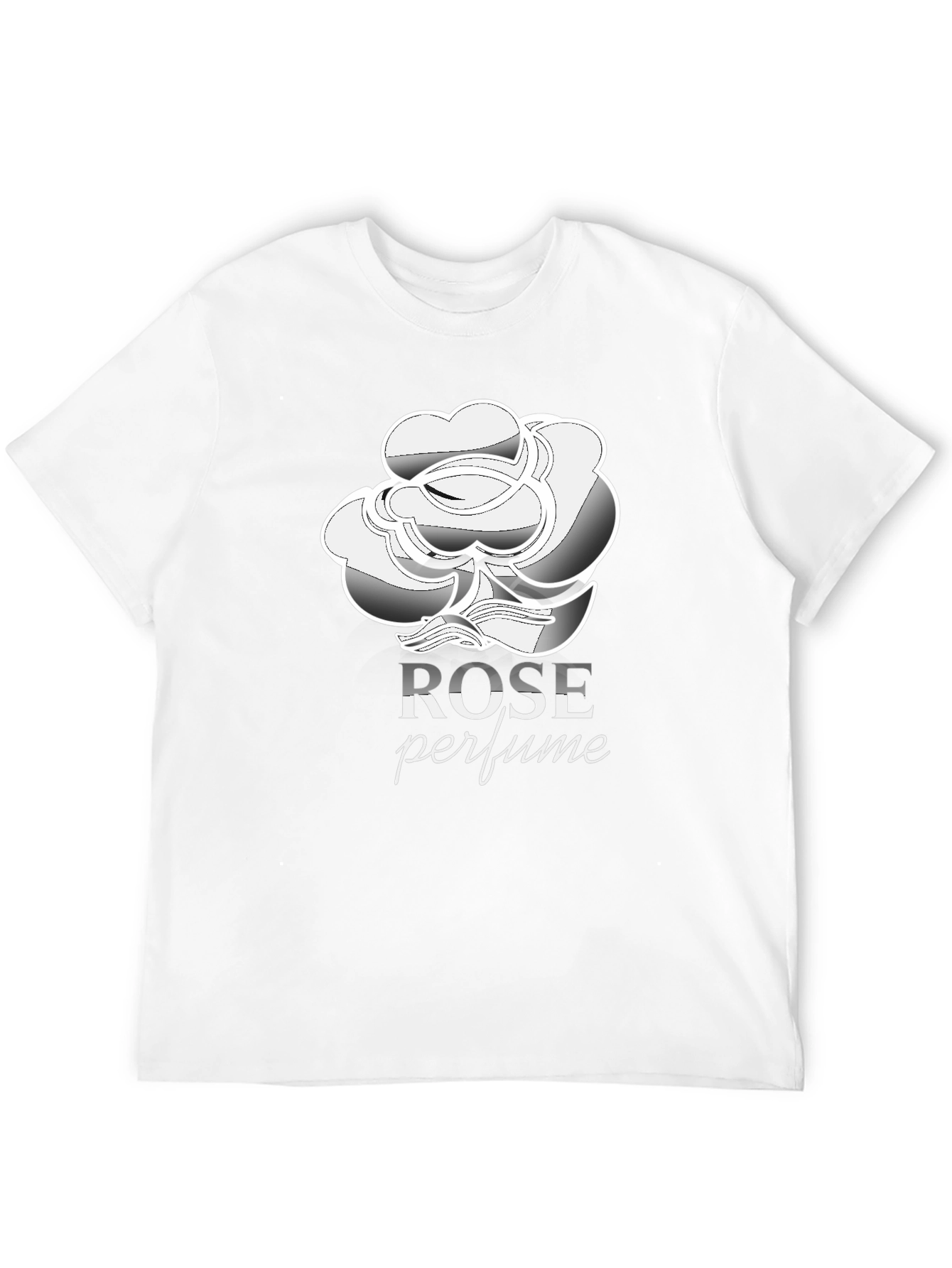 Rose Perfume Black T-Shirt