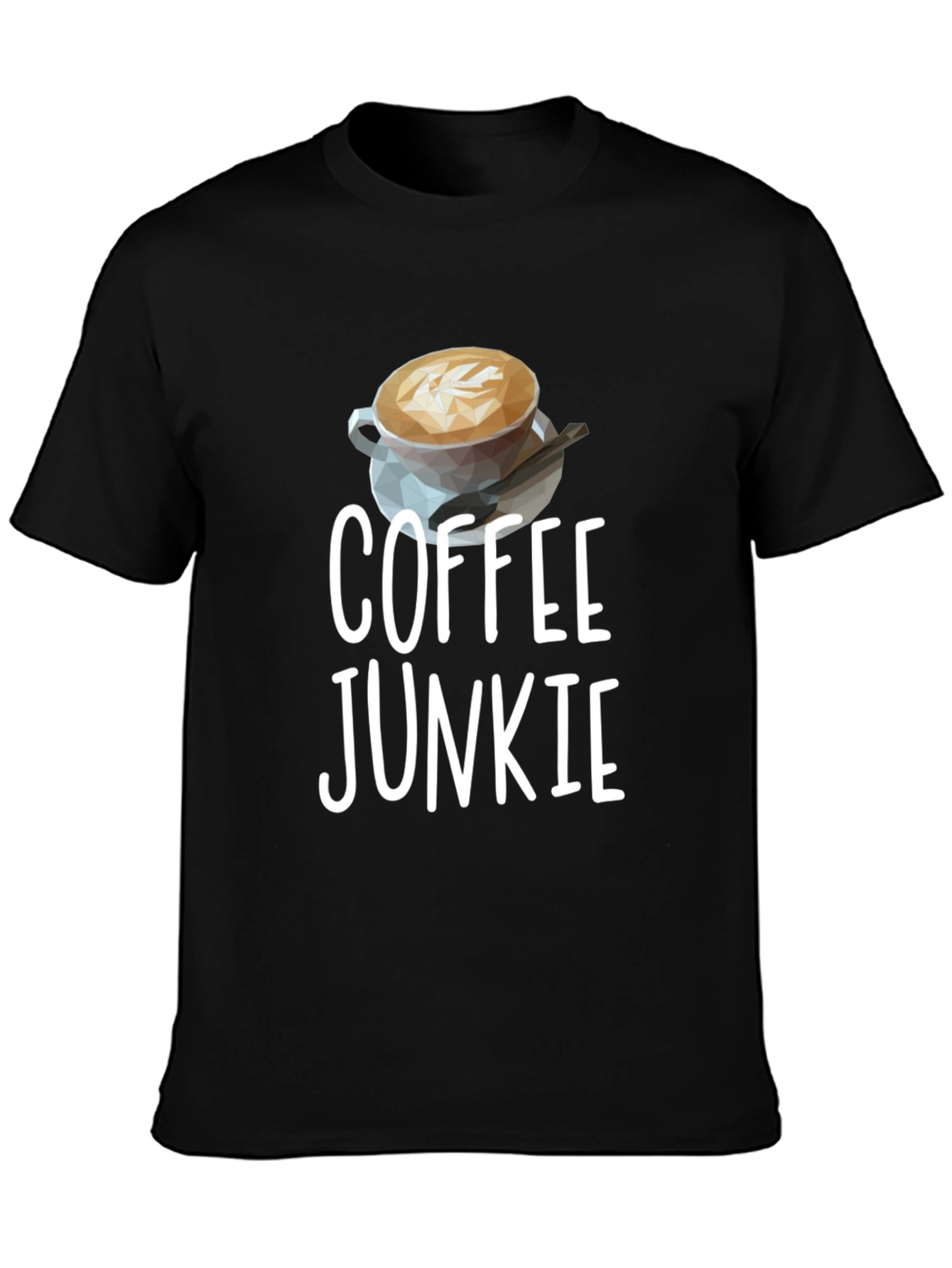 Coffee Junkie Graphic Tee - Unisex Black T-Shirt