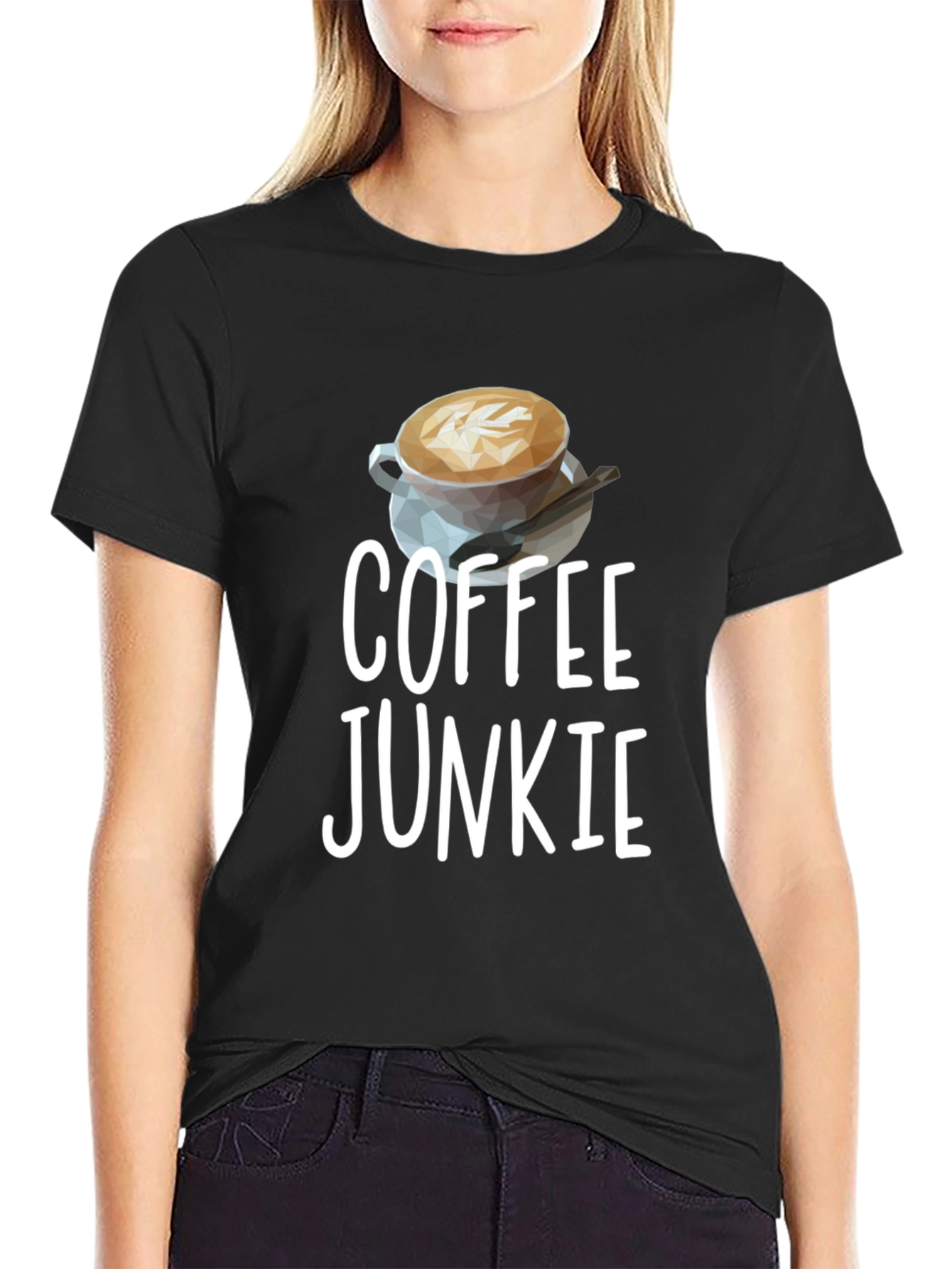 Coffee Junkie Graphic Tee - Unisex Black T-Shirt
