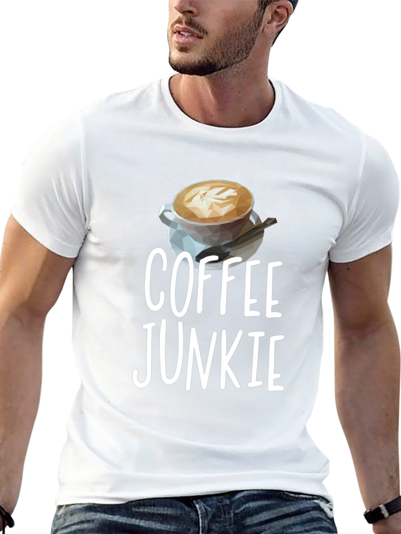 Coffee Junkie Graphic Tee - Unisex Black T-Shirt