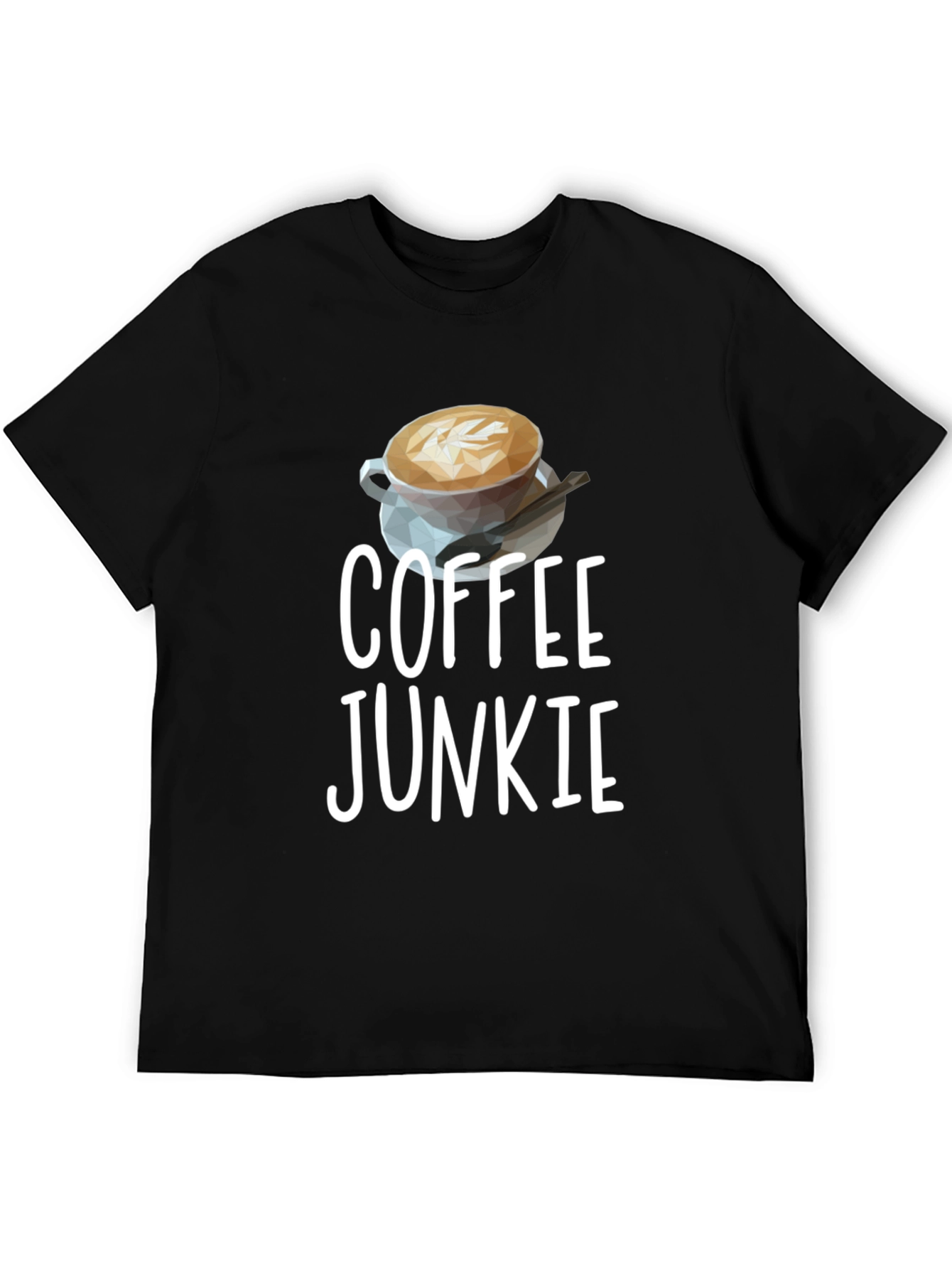 Coffee Junkie Graphic Tee - Unisex Black T-Shirt