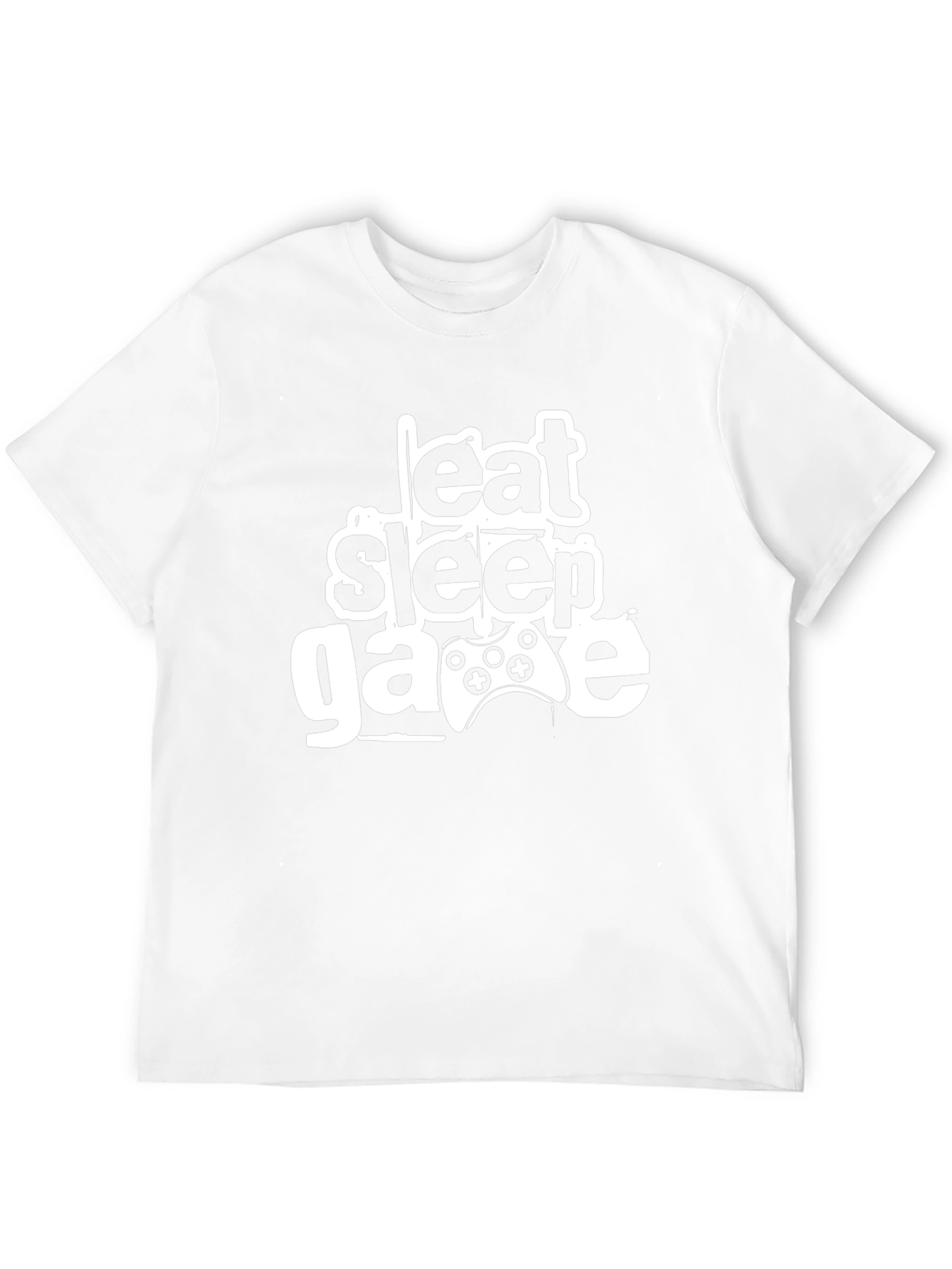 Eat Sleep Game Black T-Shirt Gamer Design