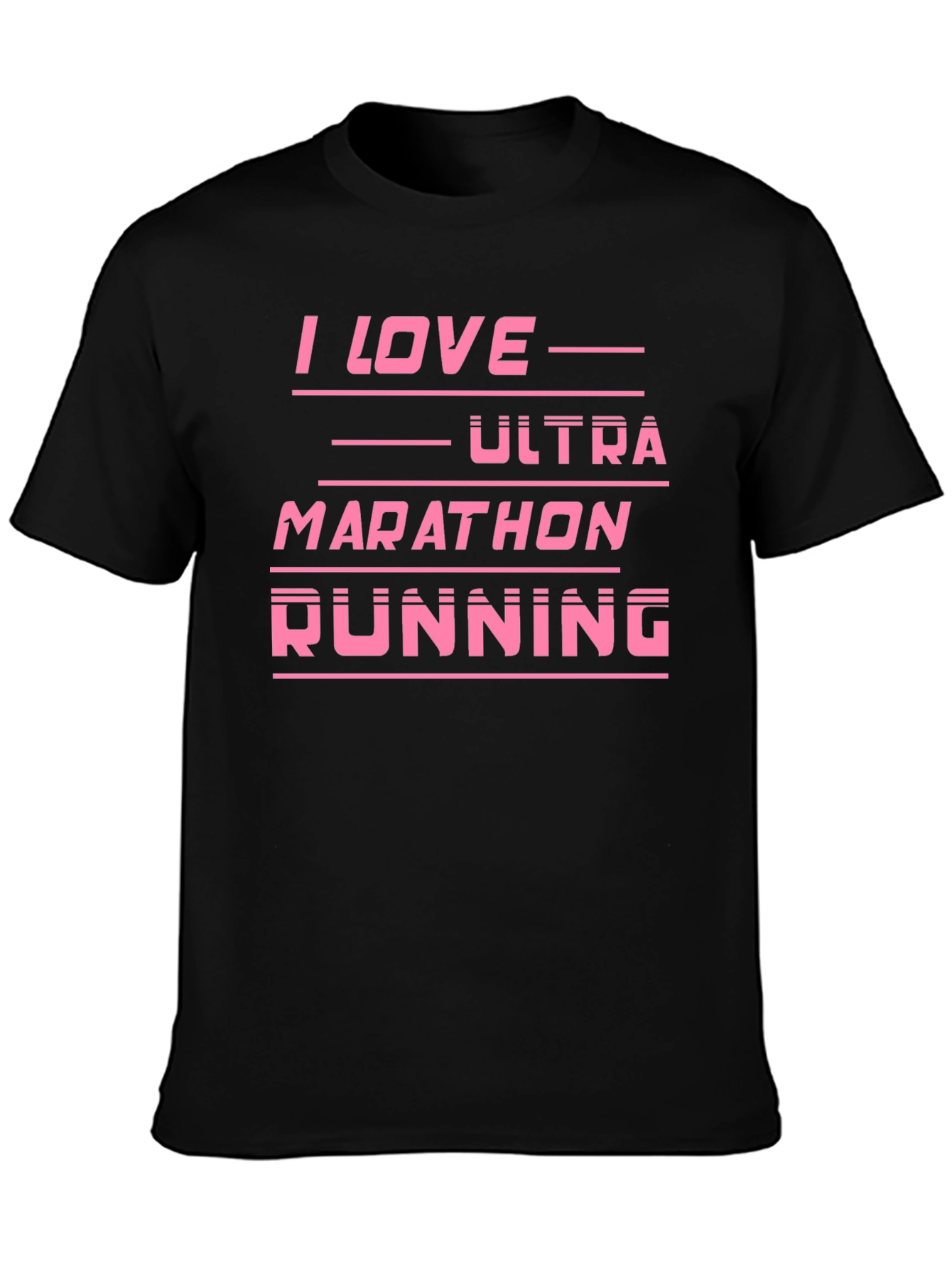 Ultra Marathon Running Fan Black T-Shirt
