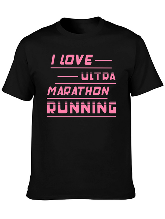 Ultra Marathon Running Fan Black T-Shirt