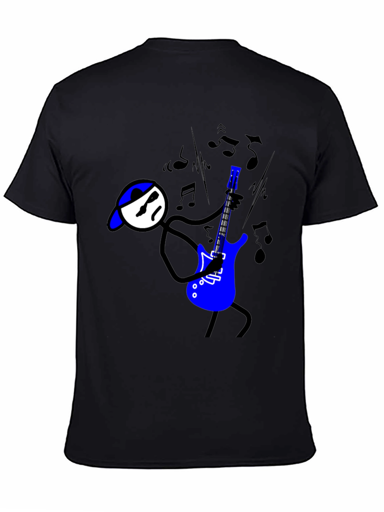 Cool Stick Figure Guitarist T-Shirt