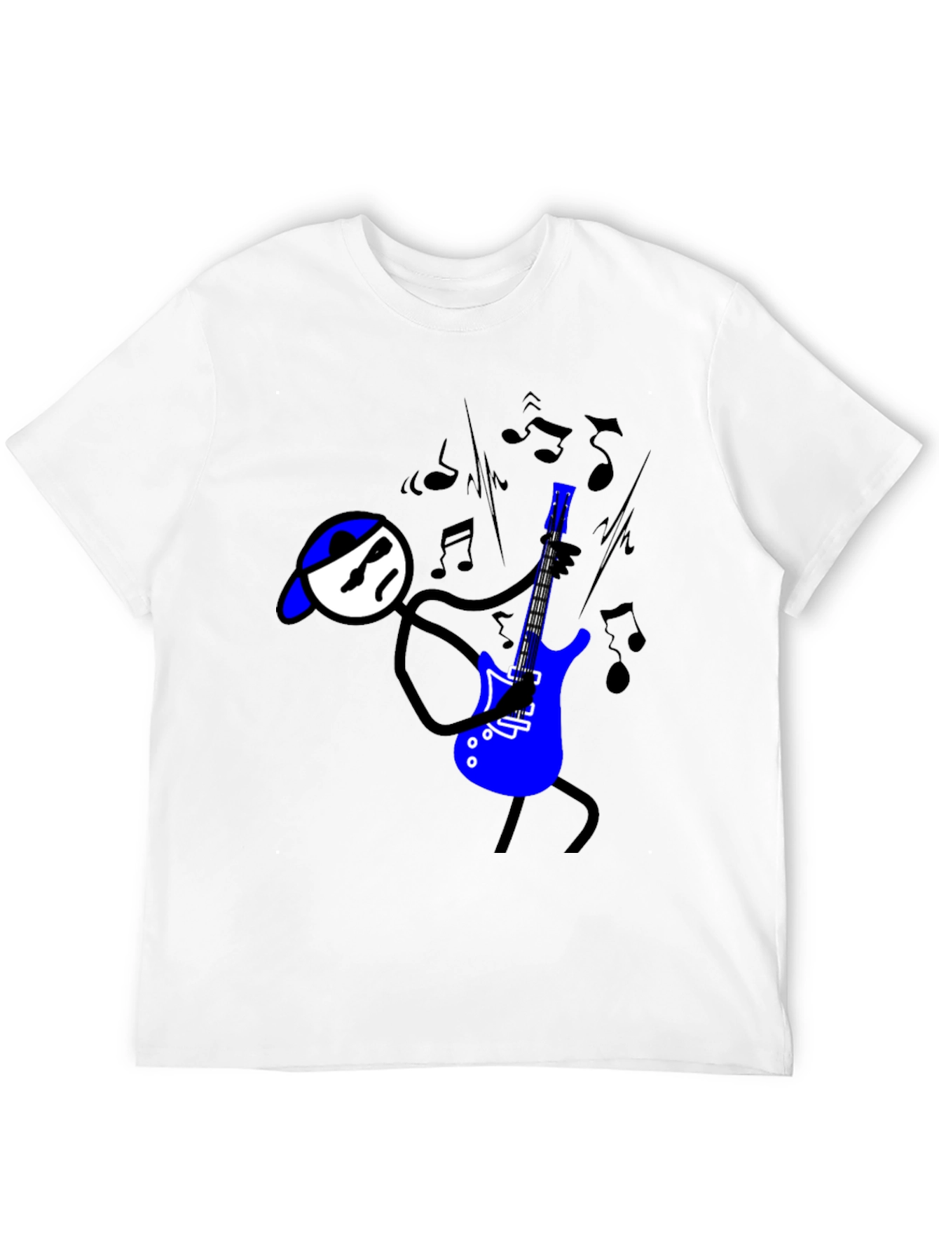 Cool Stick Figure Guitarist T-Shirt