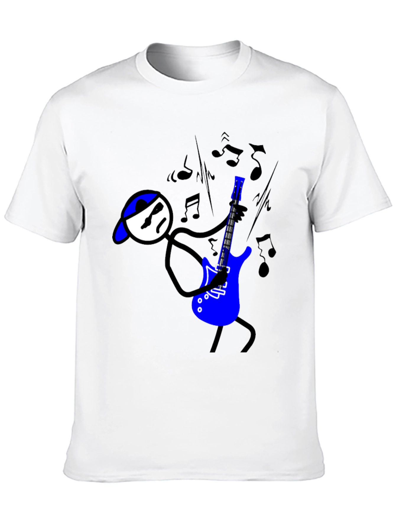 Cool Stick Figure Guitarist T-Shirt